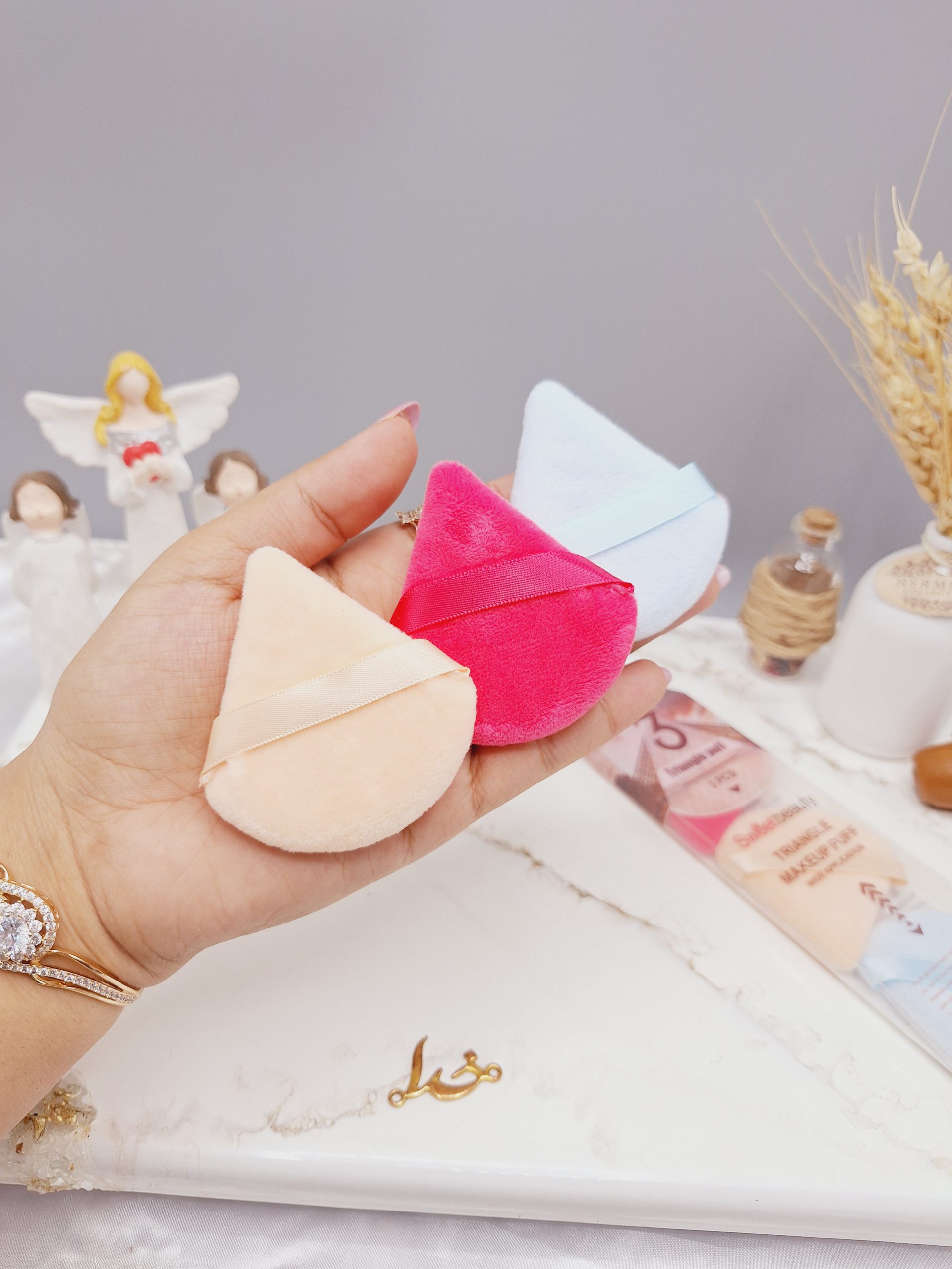 ست پد 3 عددی طرح مثلثی برند SWeet beauty کد FP3053