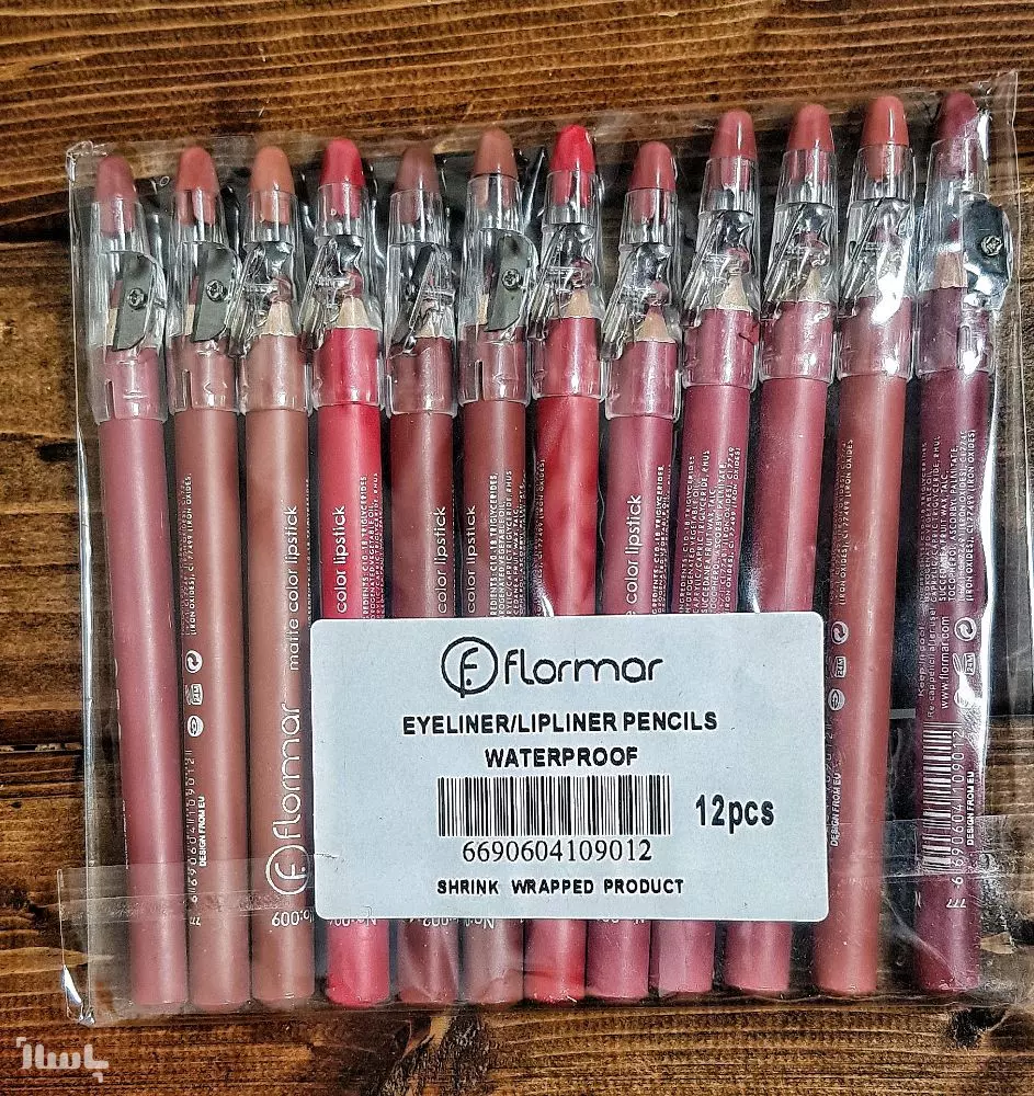 رژ لب مدادی تراش دار فلورما FLORMAR بسته 12 عددی