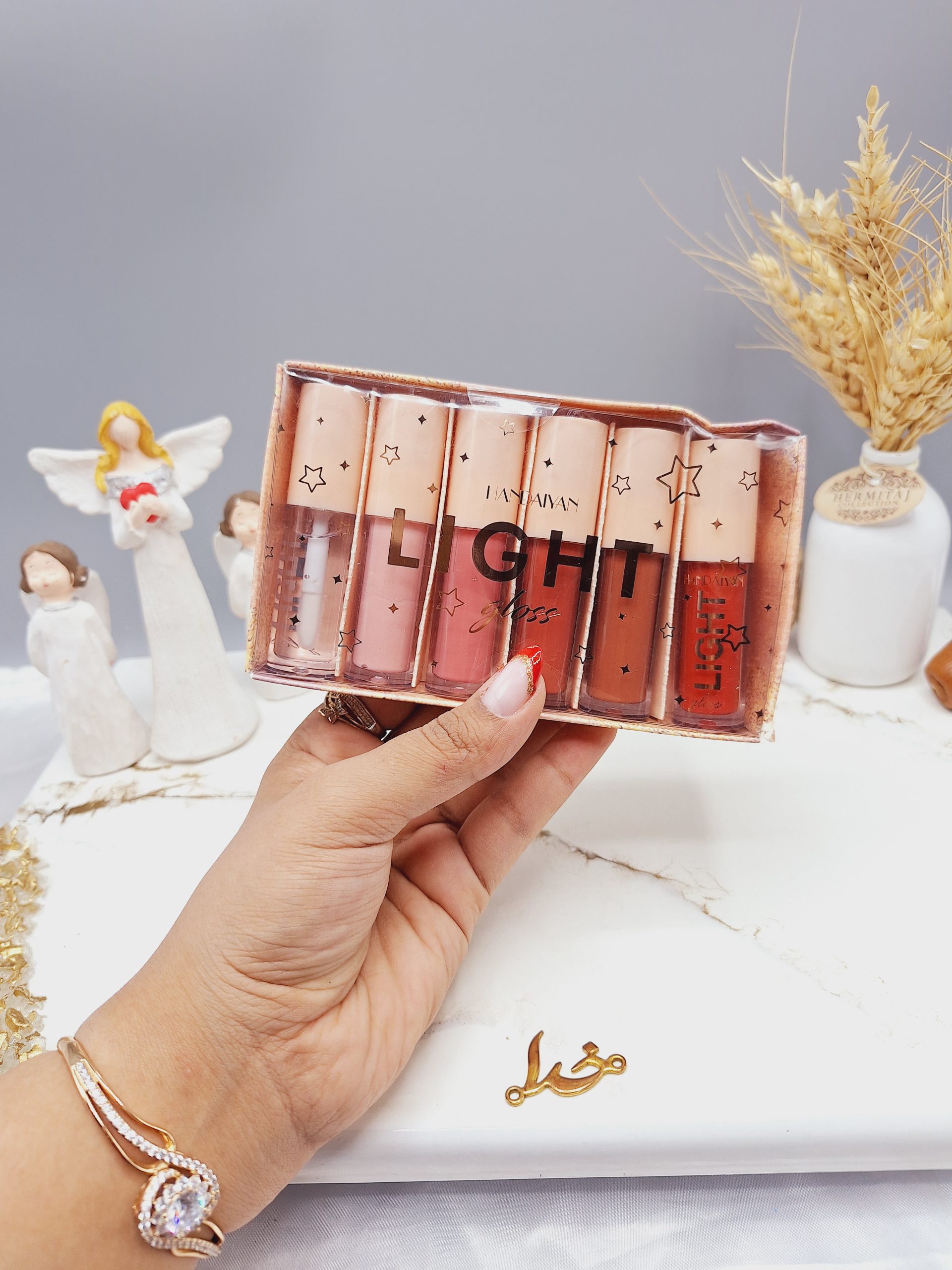 پک رژلب مایع 6 عددی پک A برند هندیان ‌HANDAIYAN کد H1015_6