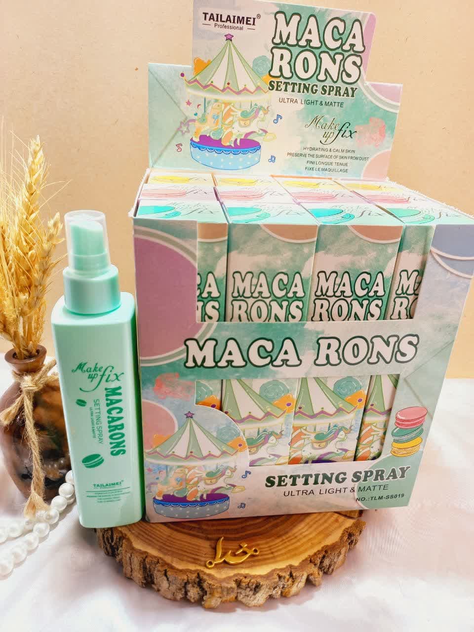 اسپری فیکس میکاپ طرح ماکارون 180میل تایلامی Tailaimei  کد TLM_SS019