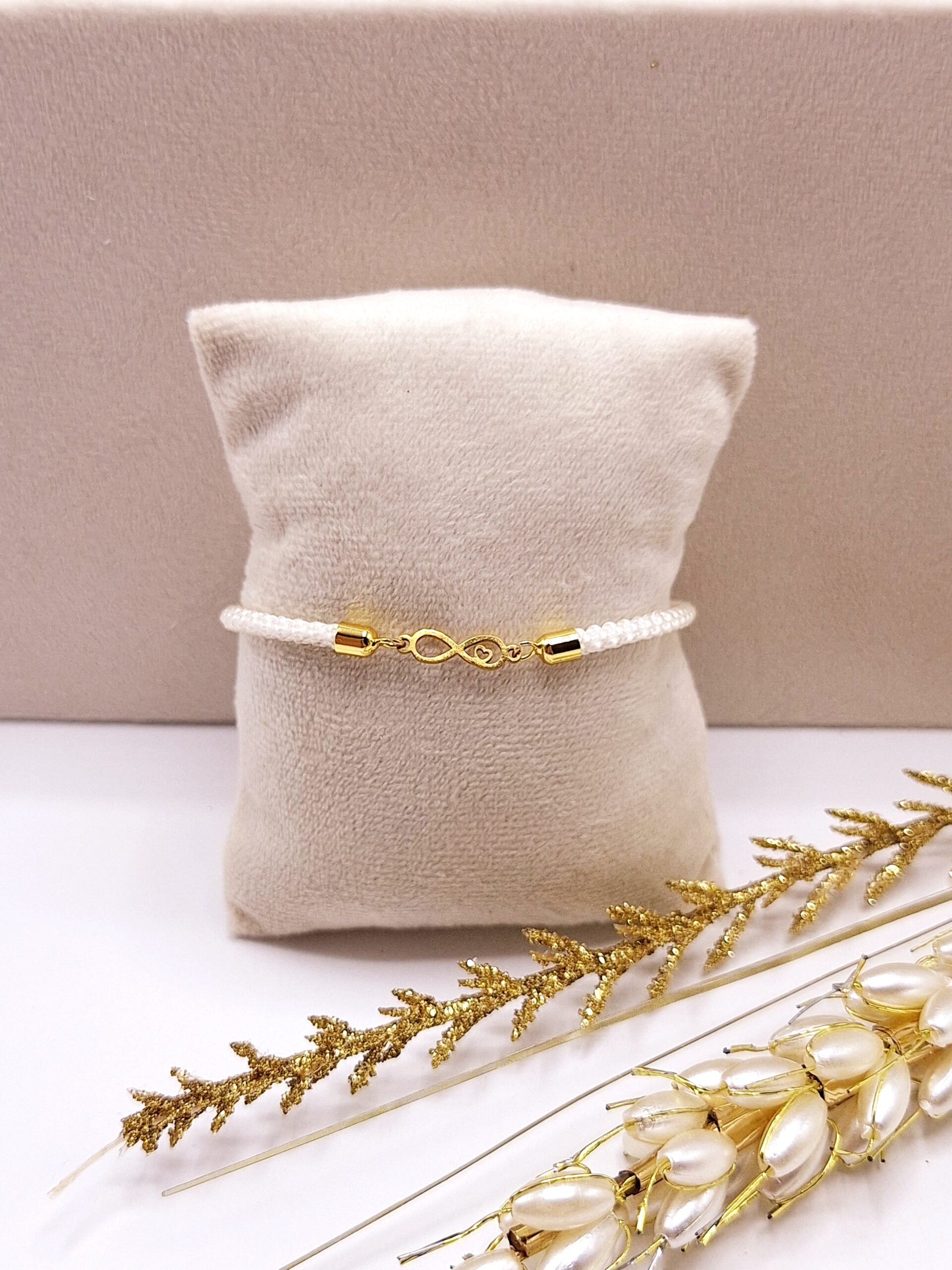 دستبند بافت طرح بی نهایت