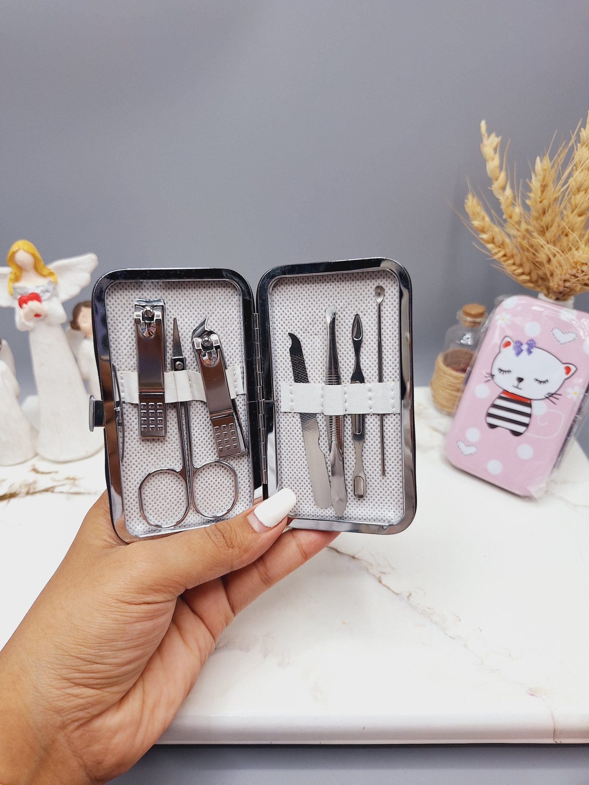 پک هفت تیکه ست مانیکور طرح رندم