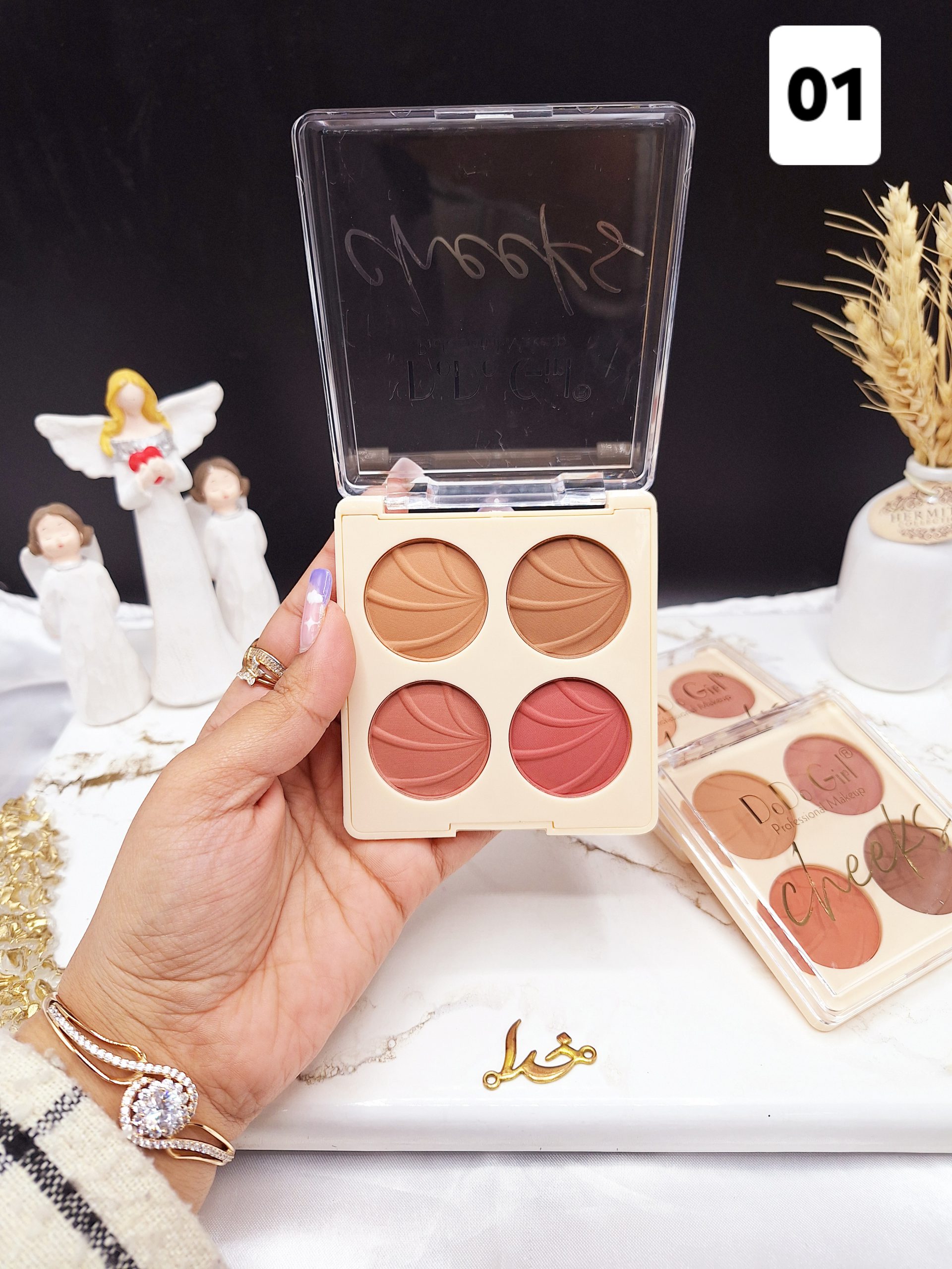 رژگونه چهار رنگ رژ D.Do Girl کد D4145