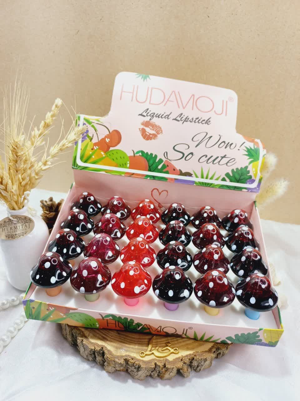 تینت لب طرح قارچی هدی ووجی HUDAVIOJI کد 202204 | پخش عمده