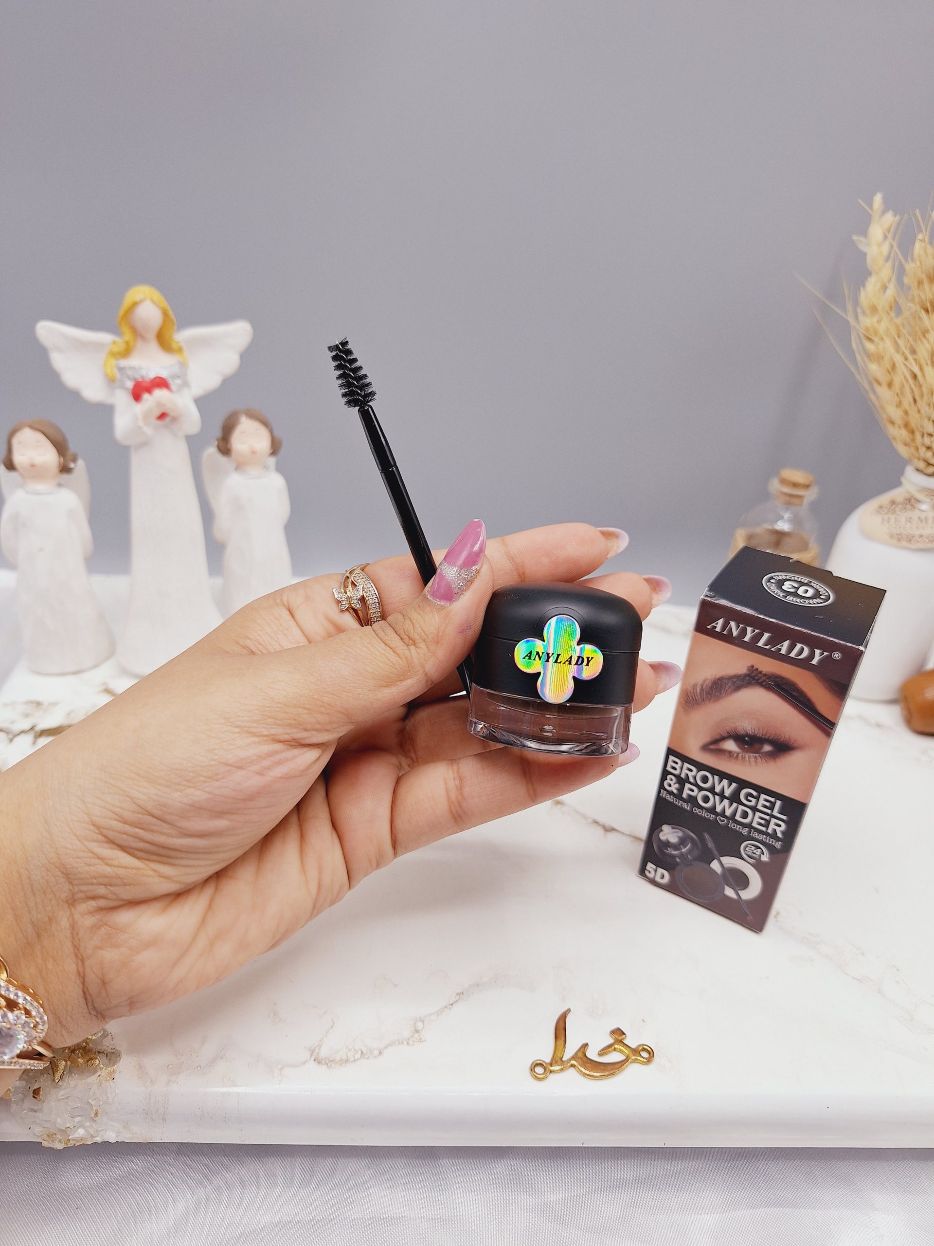 ژل و پودر ابرو دو تایی برند آنالیدی ANYLADY کد 616