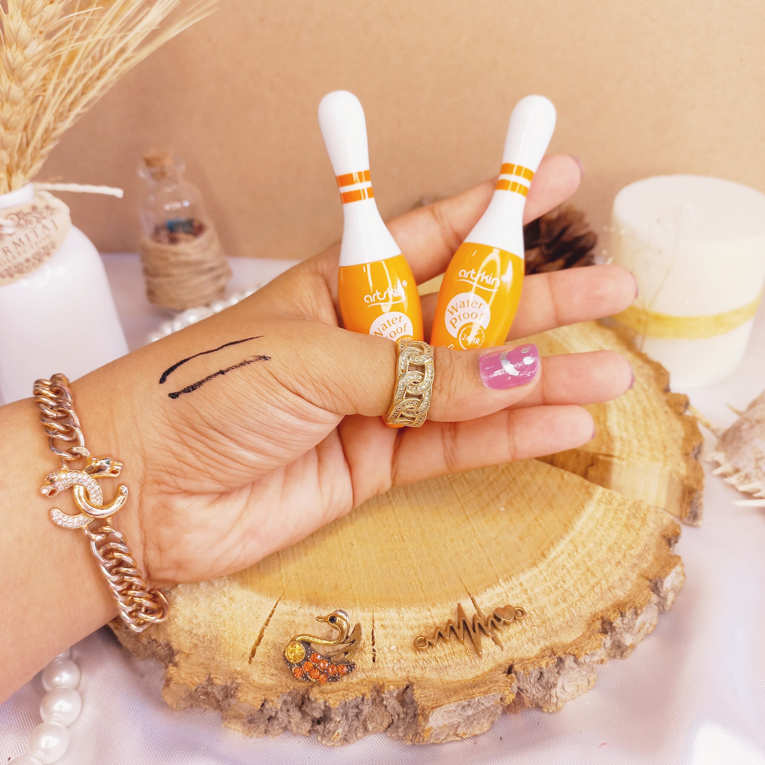 خط چشم مویی فانتزی بولینگ Art skin | پخش عمده