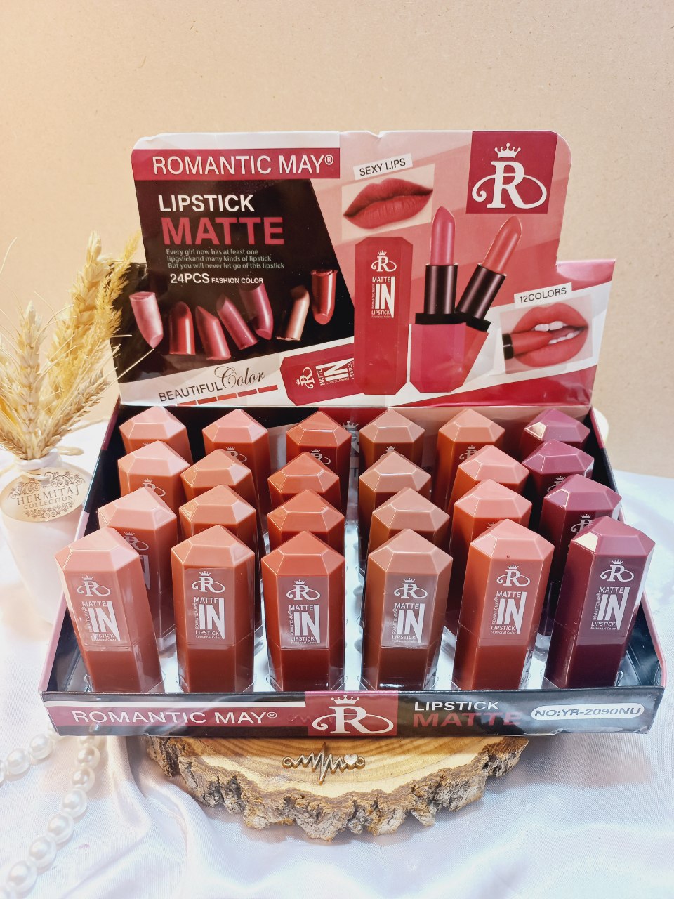 رژ جامد پرطرفدار رمانتیک می ROMANTIC MAY کد 2090