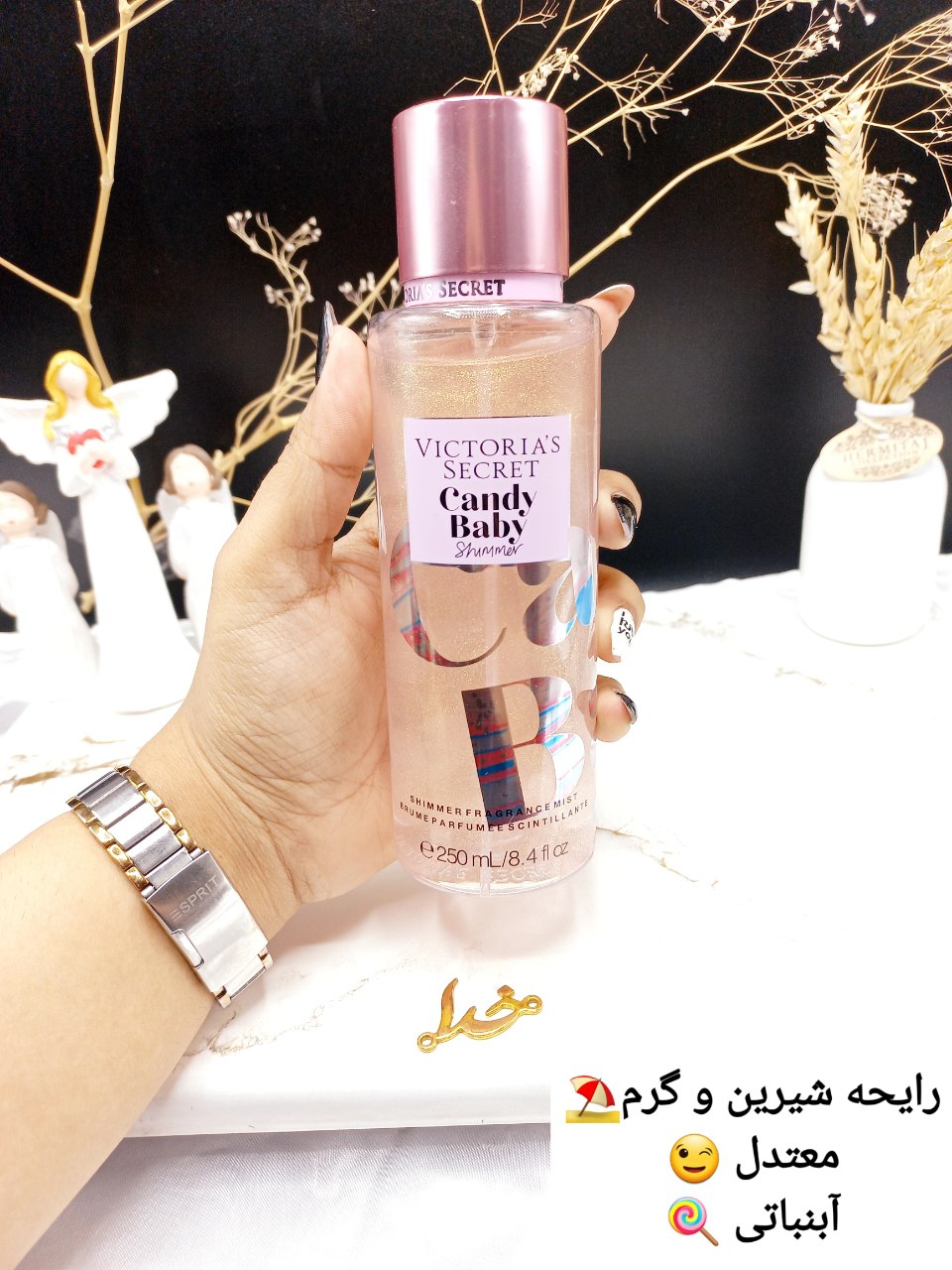 بادی اسپلش 250 ml شاین دار ویکتوریا سکرت مدل Candy Baby Shimmer اورجینال