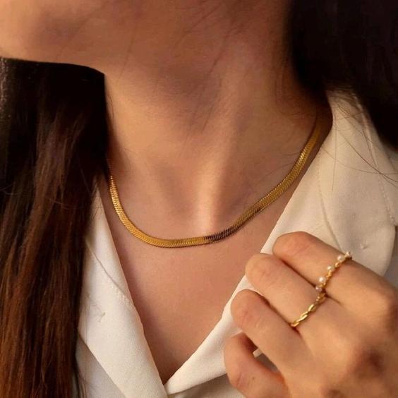 گردنبند ماری 4 میل (طلایی)