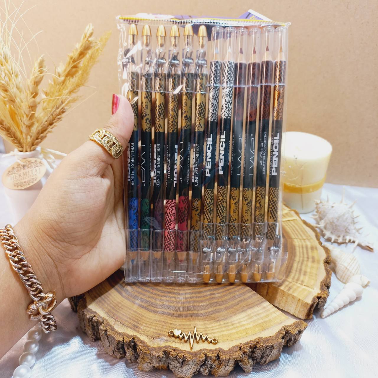 مداد دو سر ابرو و خط لب کیفیت عالی تراش دار برند پنسیل PENCIL