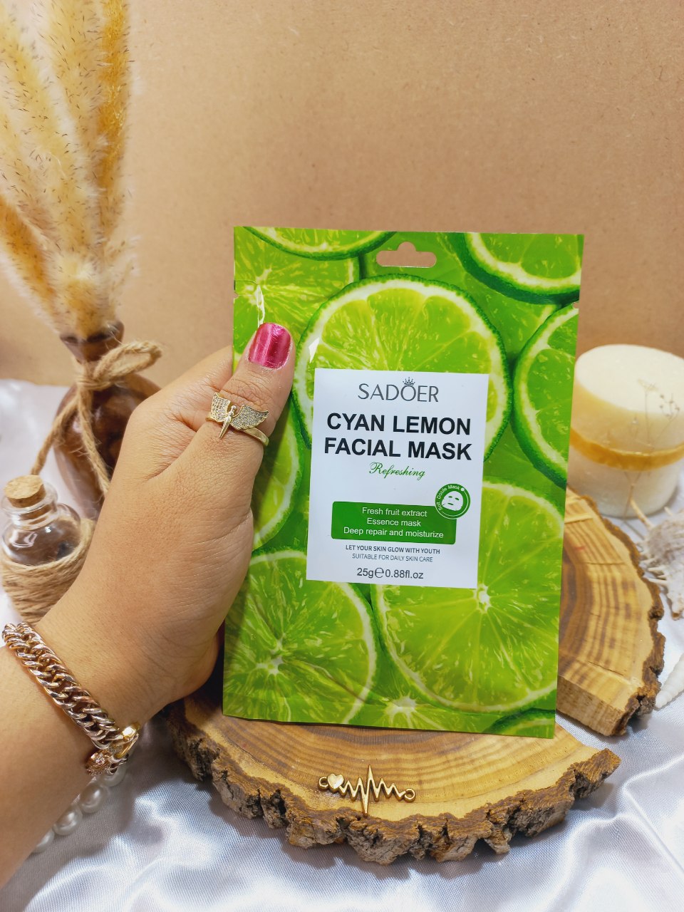 ماسک صورت ورقه ای لیمو سادور Sadoer کد  SD93882
