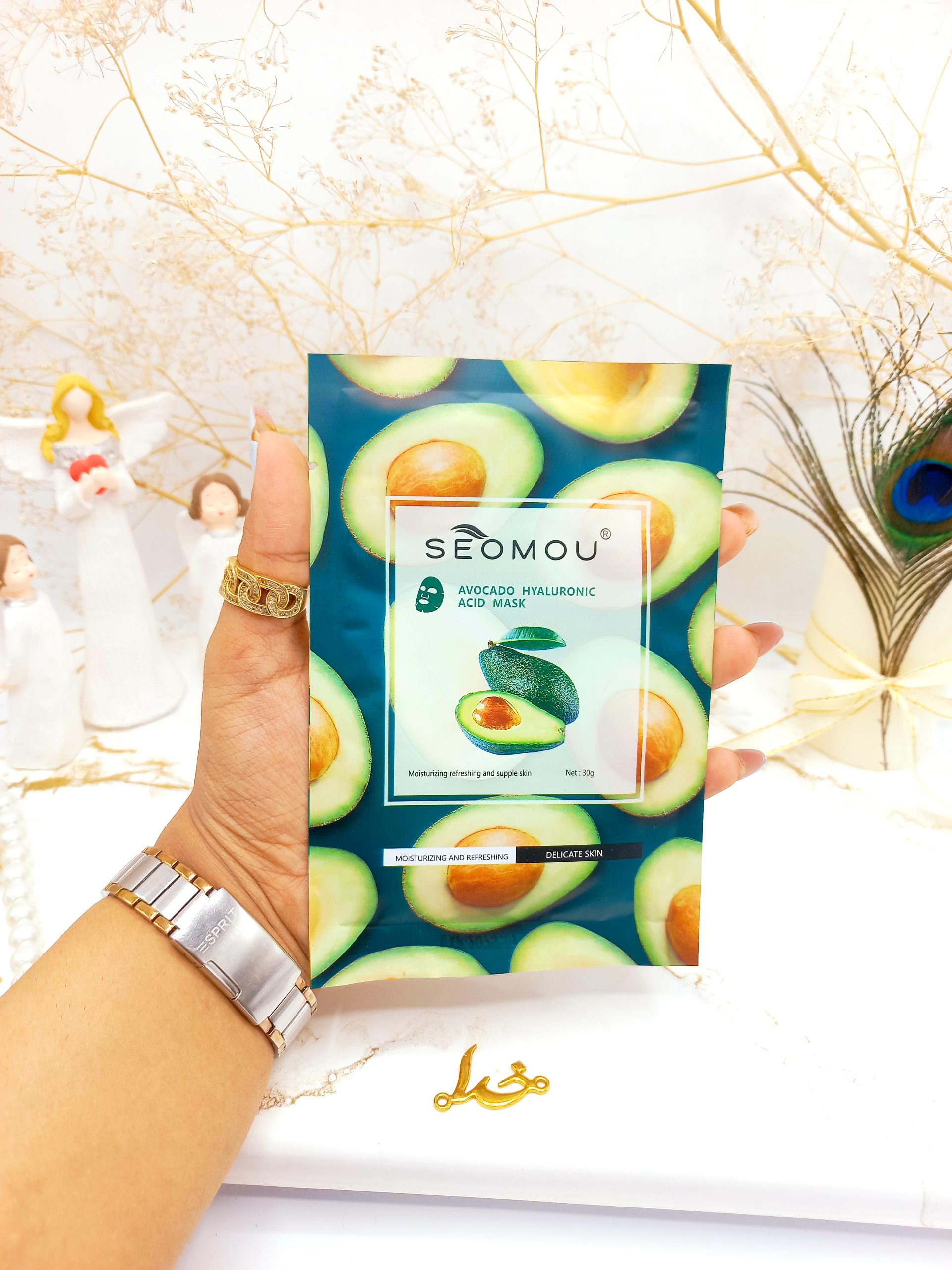 ماسک ترمیم کننده ورقه‌ای آووکادو SEOMOU کد 0988