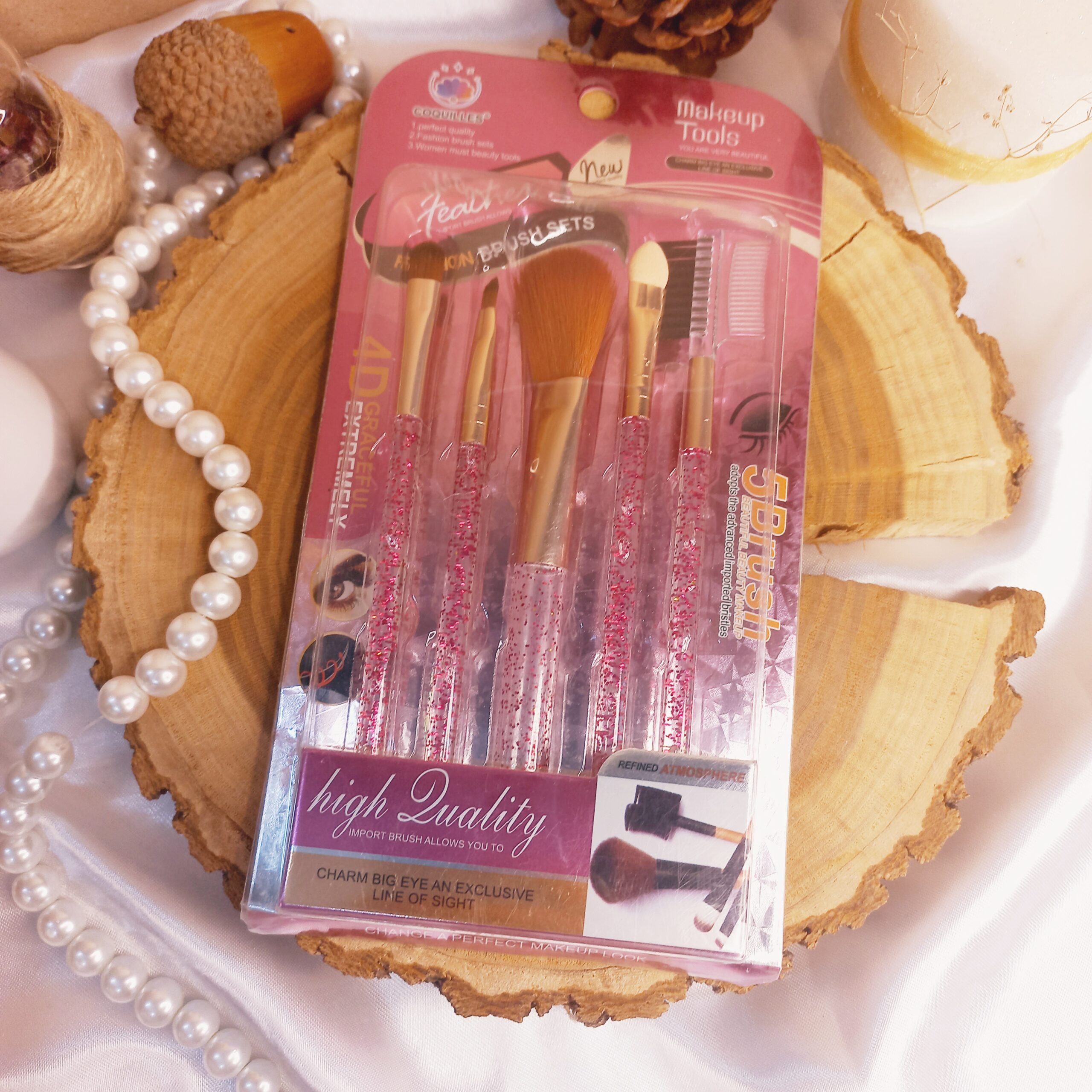 ست براش 5 عددی اکلیدی شفاف