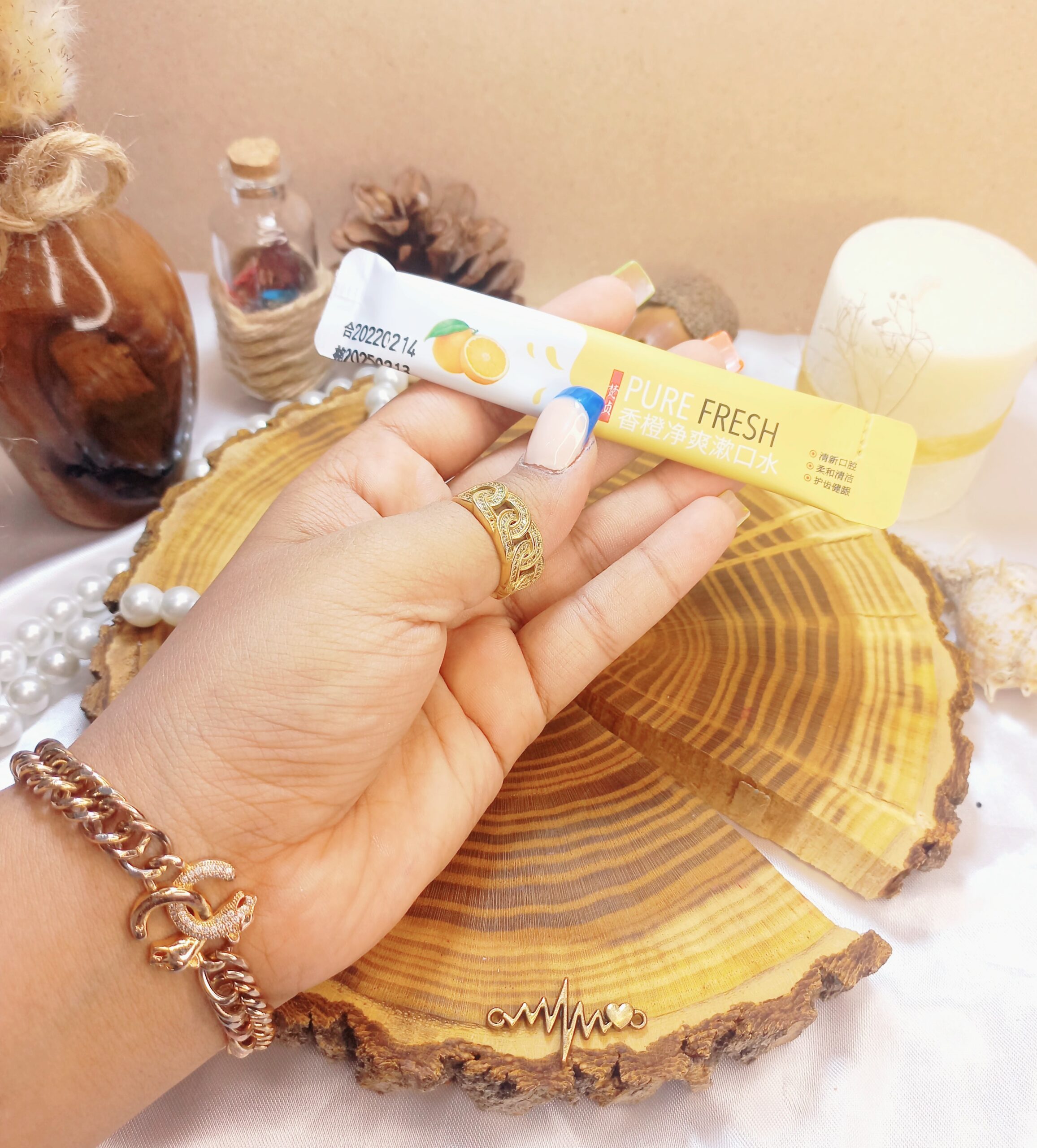 دهانشویه تمیز کننده رایحه پرتقال VEZE