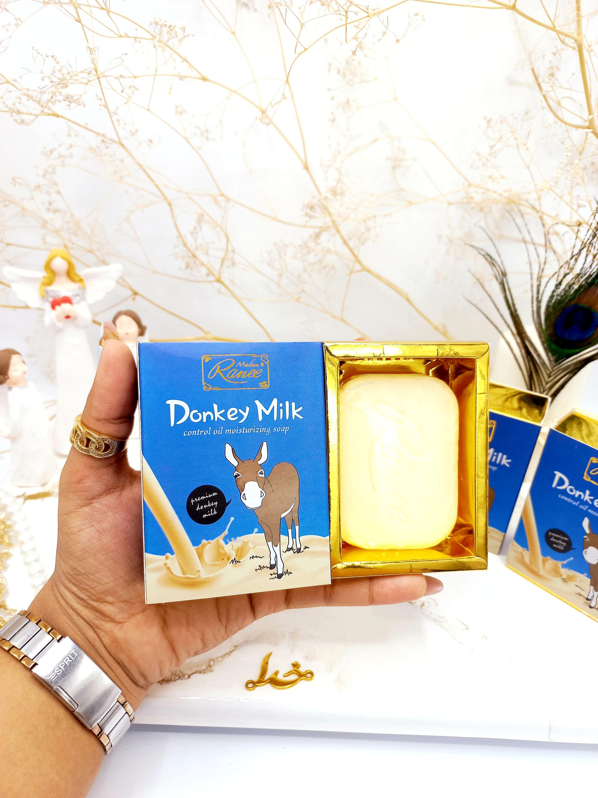 صابون روشن کننده و سفید کننده  پوست شیر الاغ رنه Ranee کد MR1647