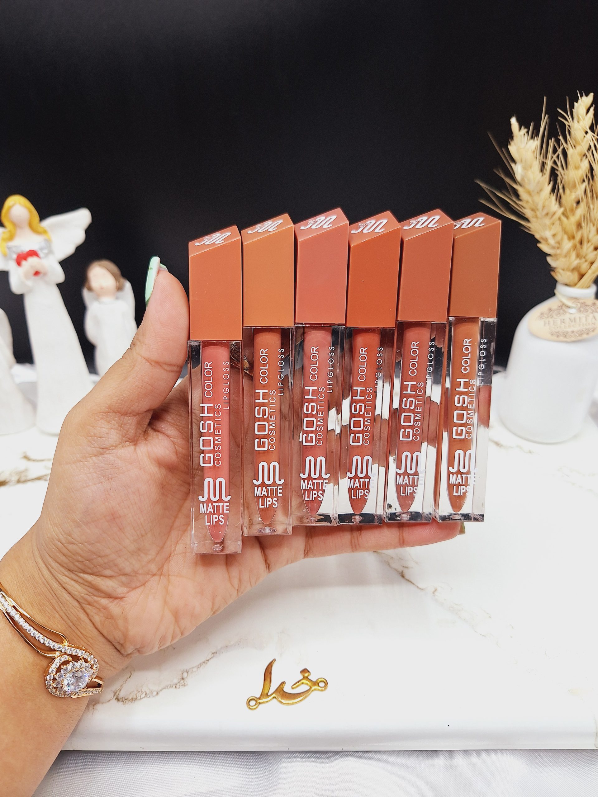 پک 6تایی رژ مایع برند گاش کالر GOSH COLOR کد GG016S