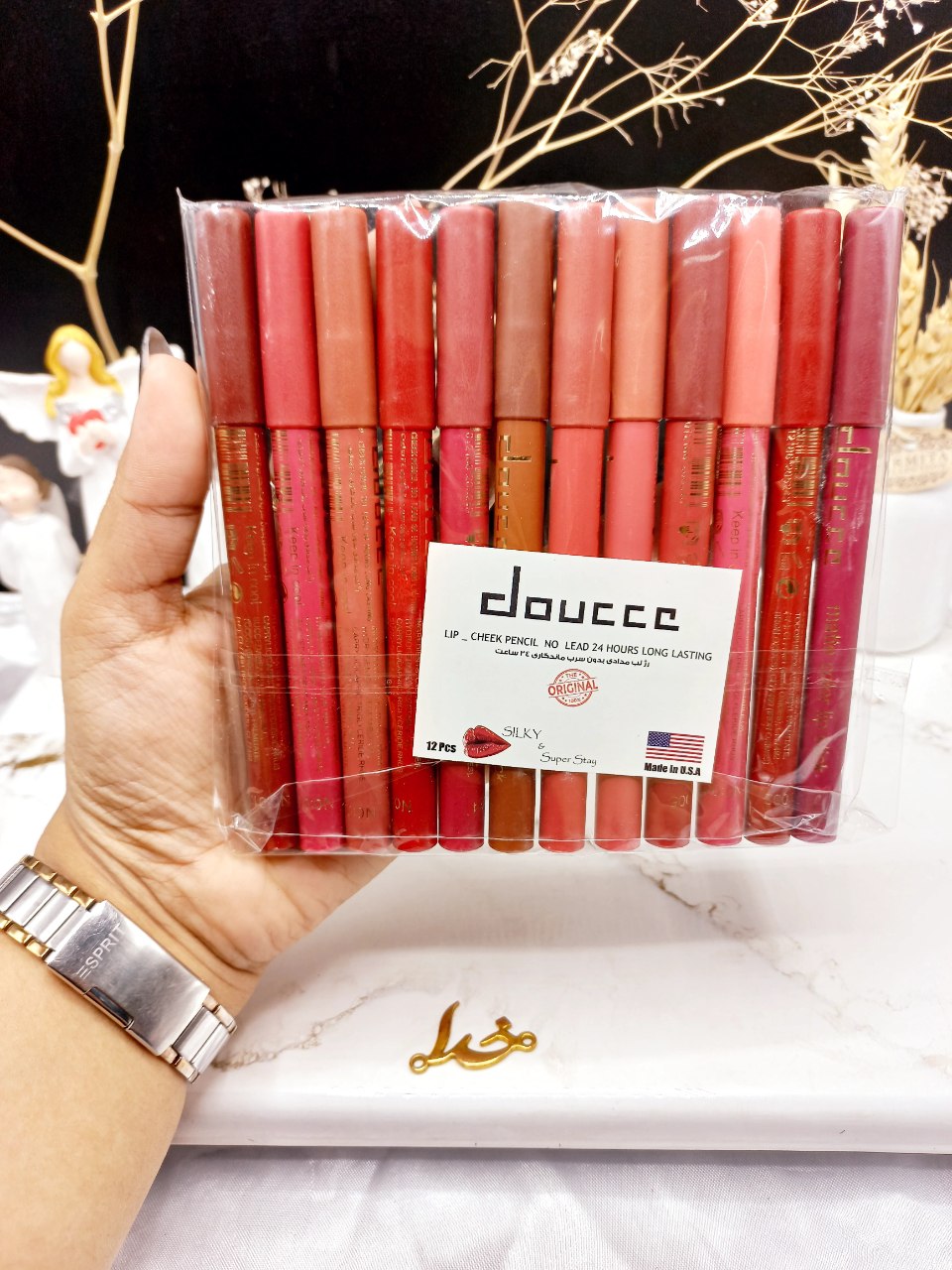 پک رژ مدادی 24ساعته ساخت آمریکا برند دوسه doucce