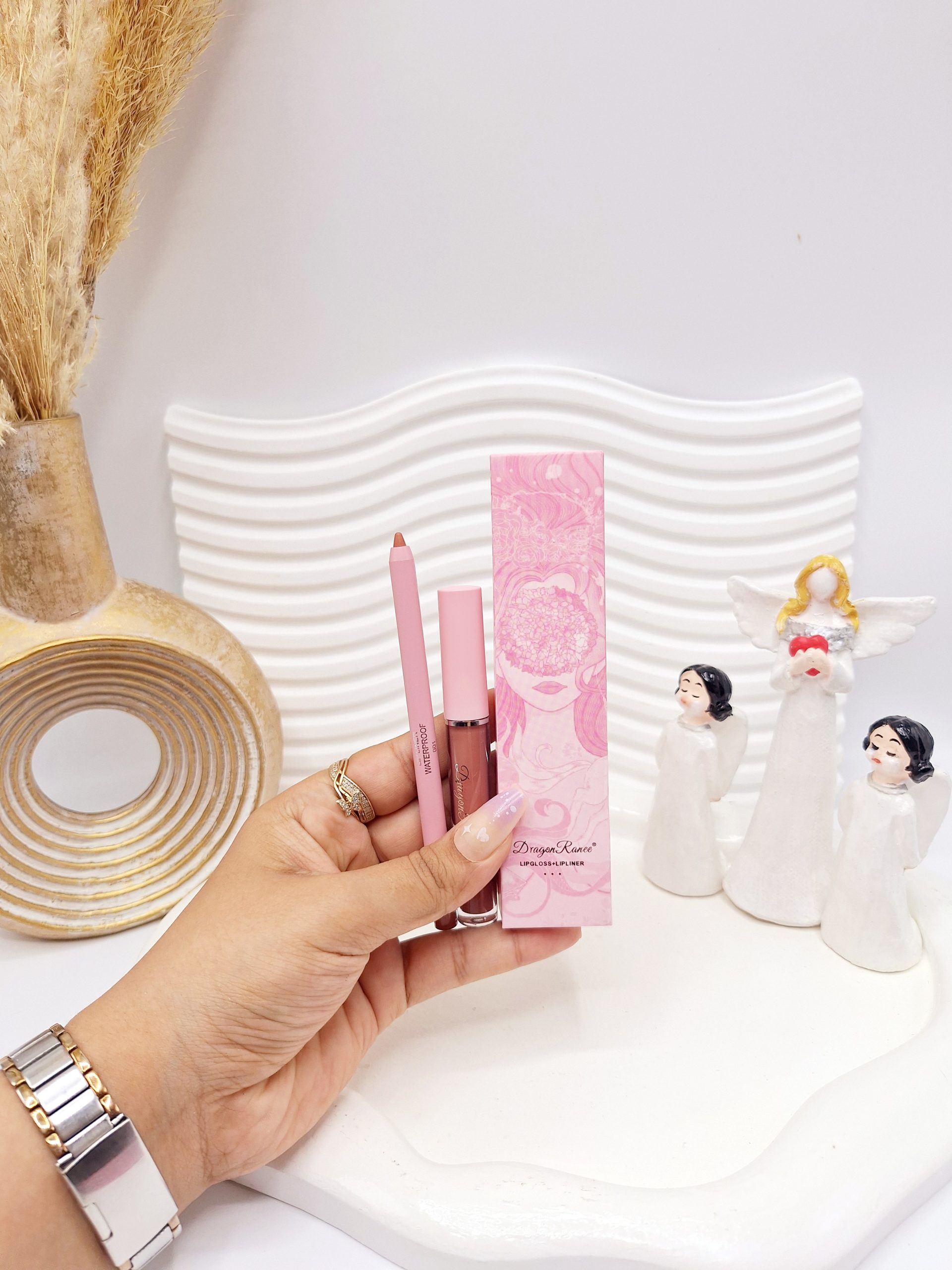 پک رژ مایع و مداد لب برند دراگون رانی گیاهی کد D6015