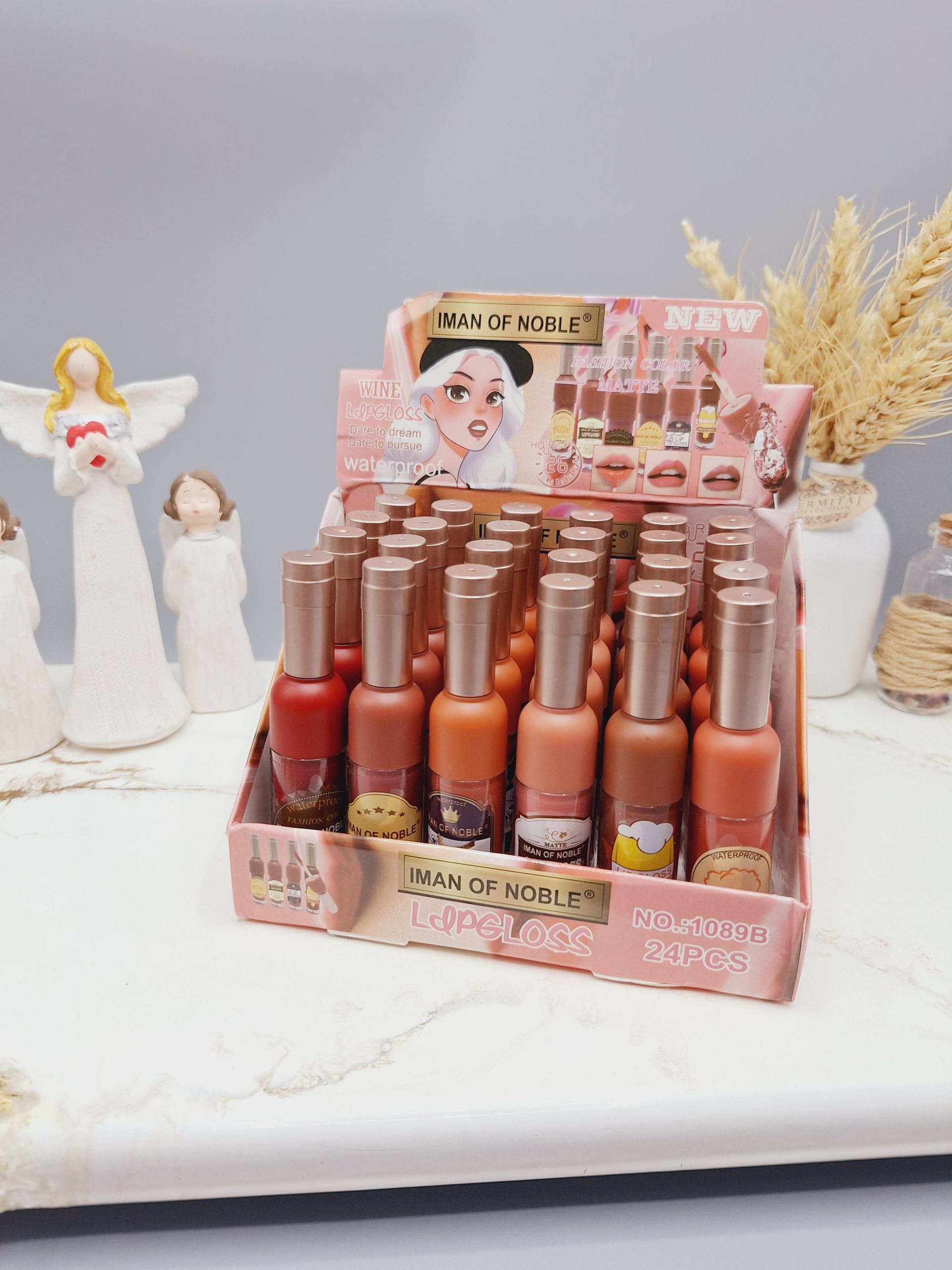 پک 6 تایی رژ لب مایع شامپاینی ایمن آف نوبل کد 1089B