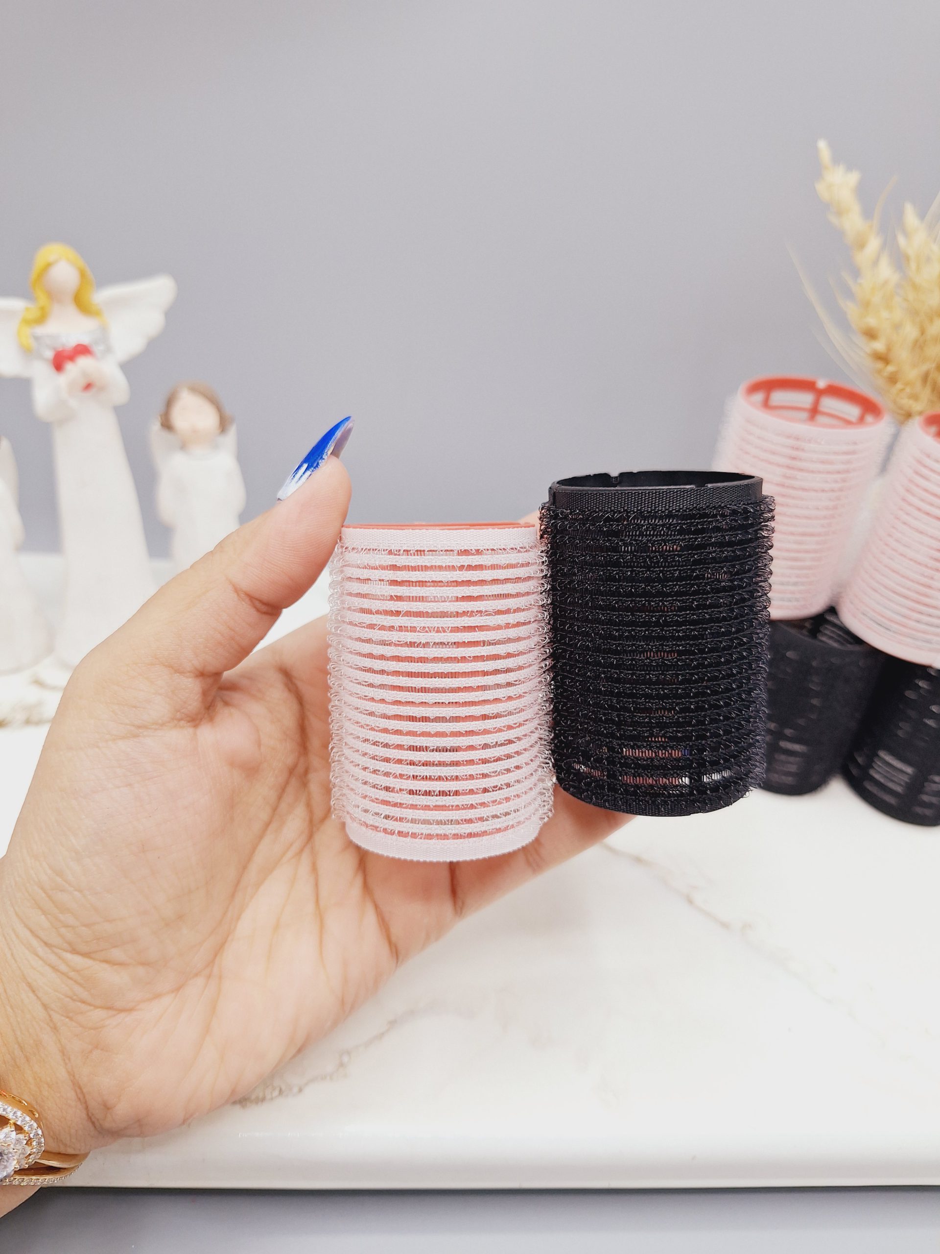 پک 4 تایی بیگودی مو چسبی قطر 3 سانت ‏HAUPAROLER‏ کد 9156