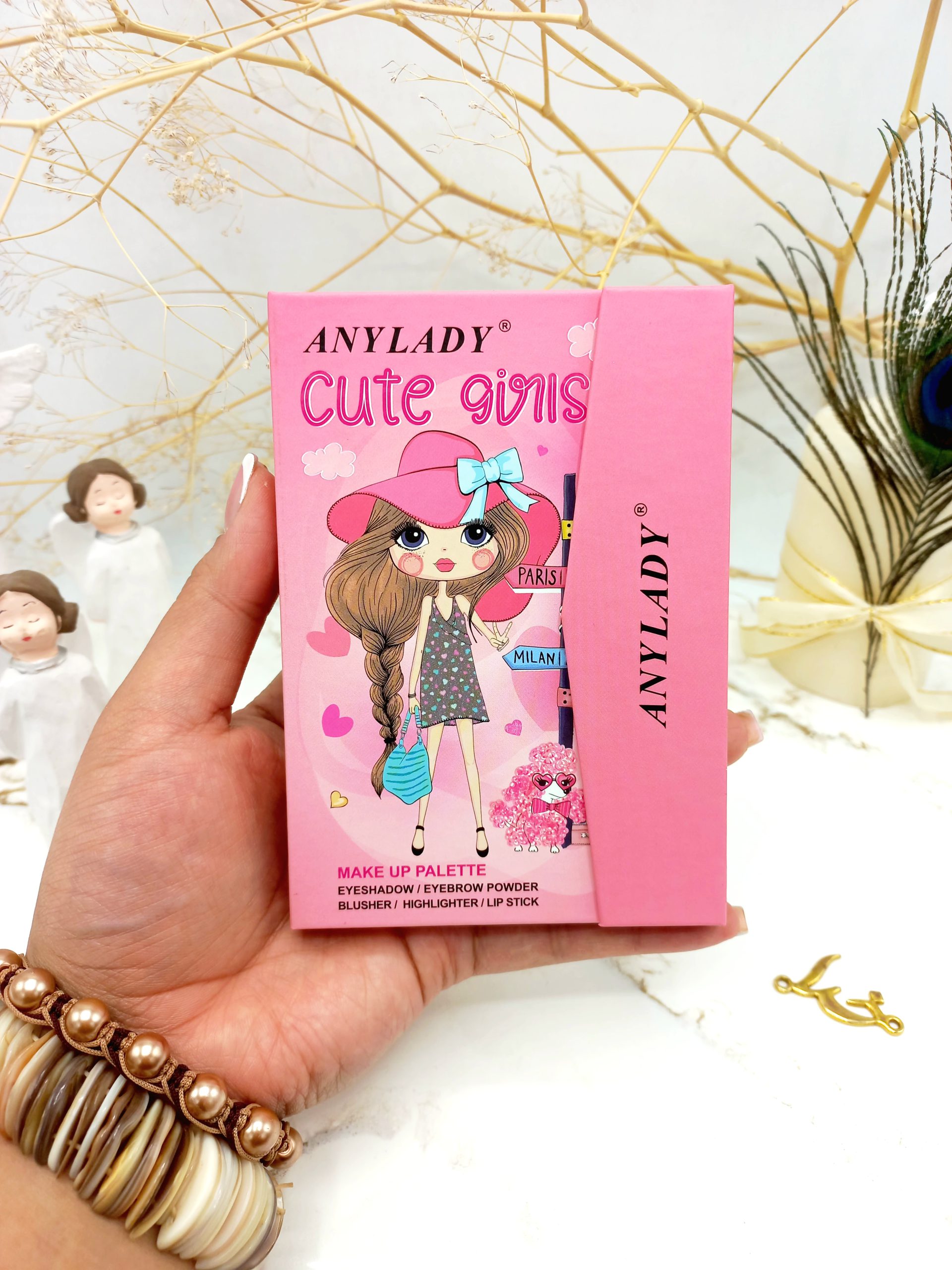 پالت سایه آنالیدی طرح دختر خوشگل ANYLADY کد 8608C