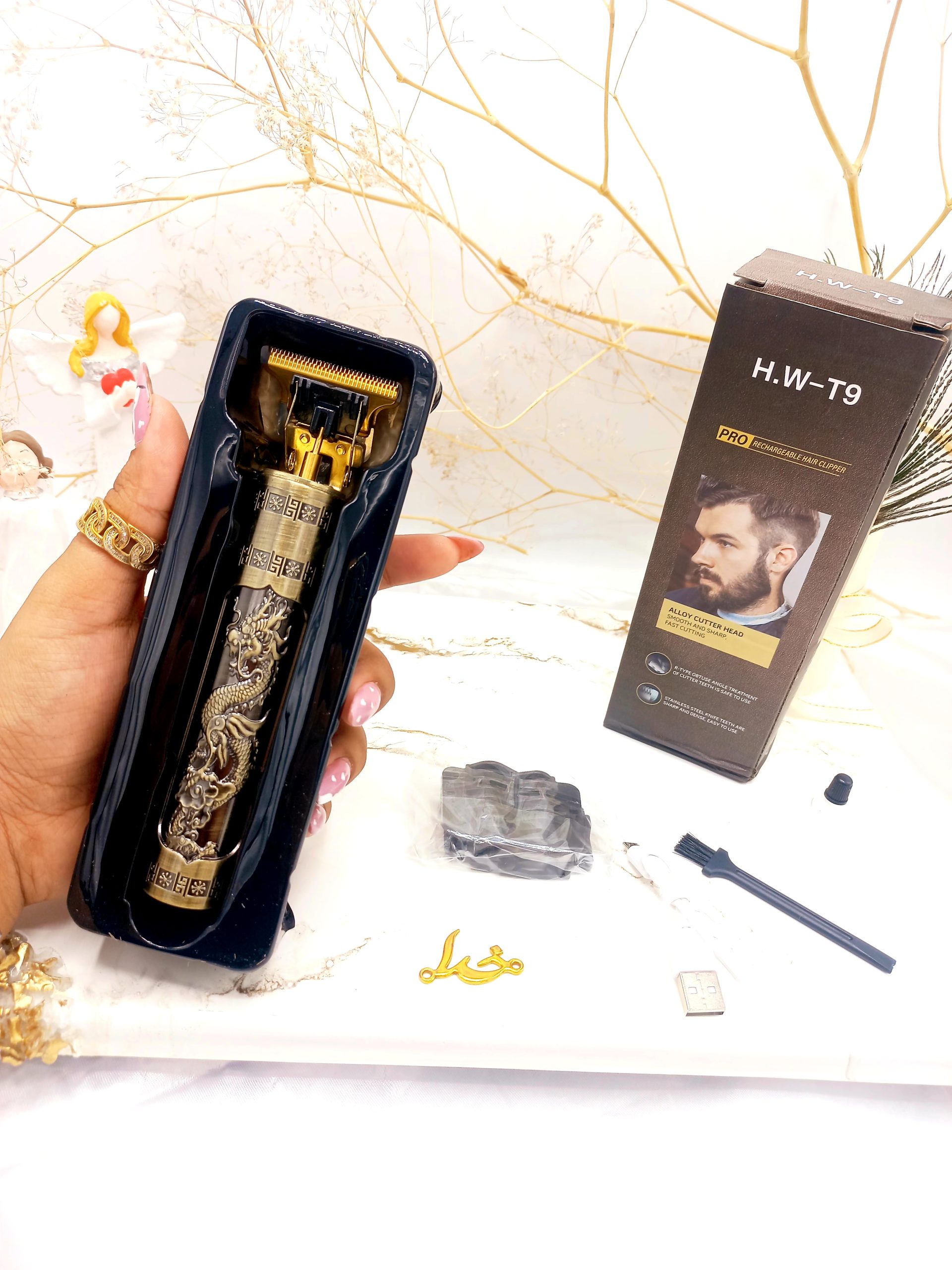 ماشین خط زن و صفرزن صورت و مو مدل وینتیج VINTAGE T9 کد V6063 (کیفیت عالی)