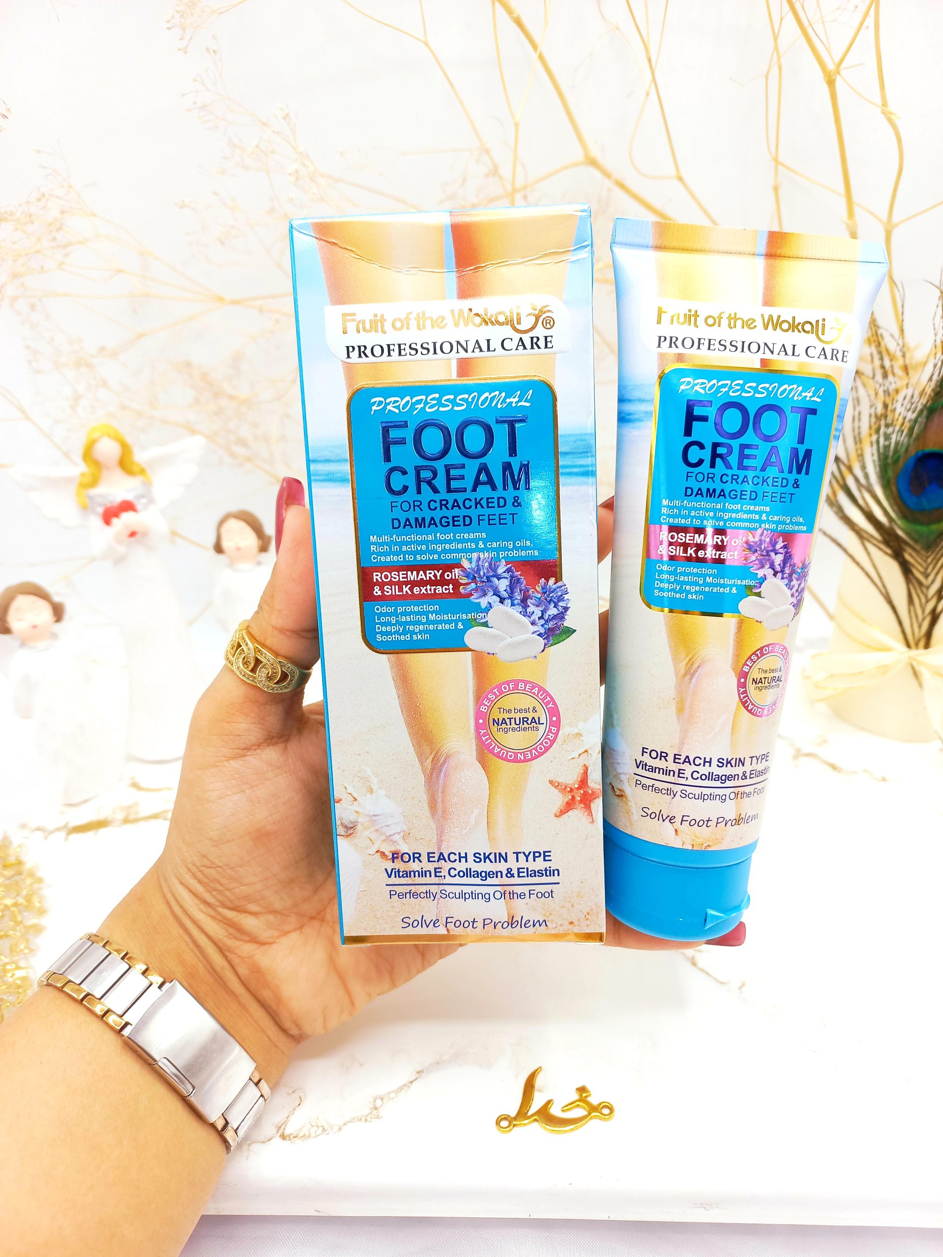 کرم رفع خشکی و ترک پا بابونه وکالی 130 میل Wokali کد Wkl487