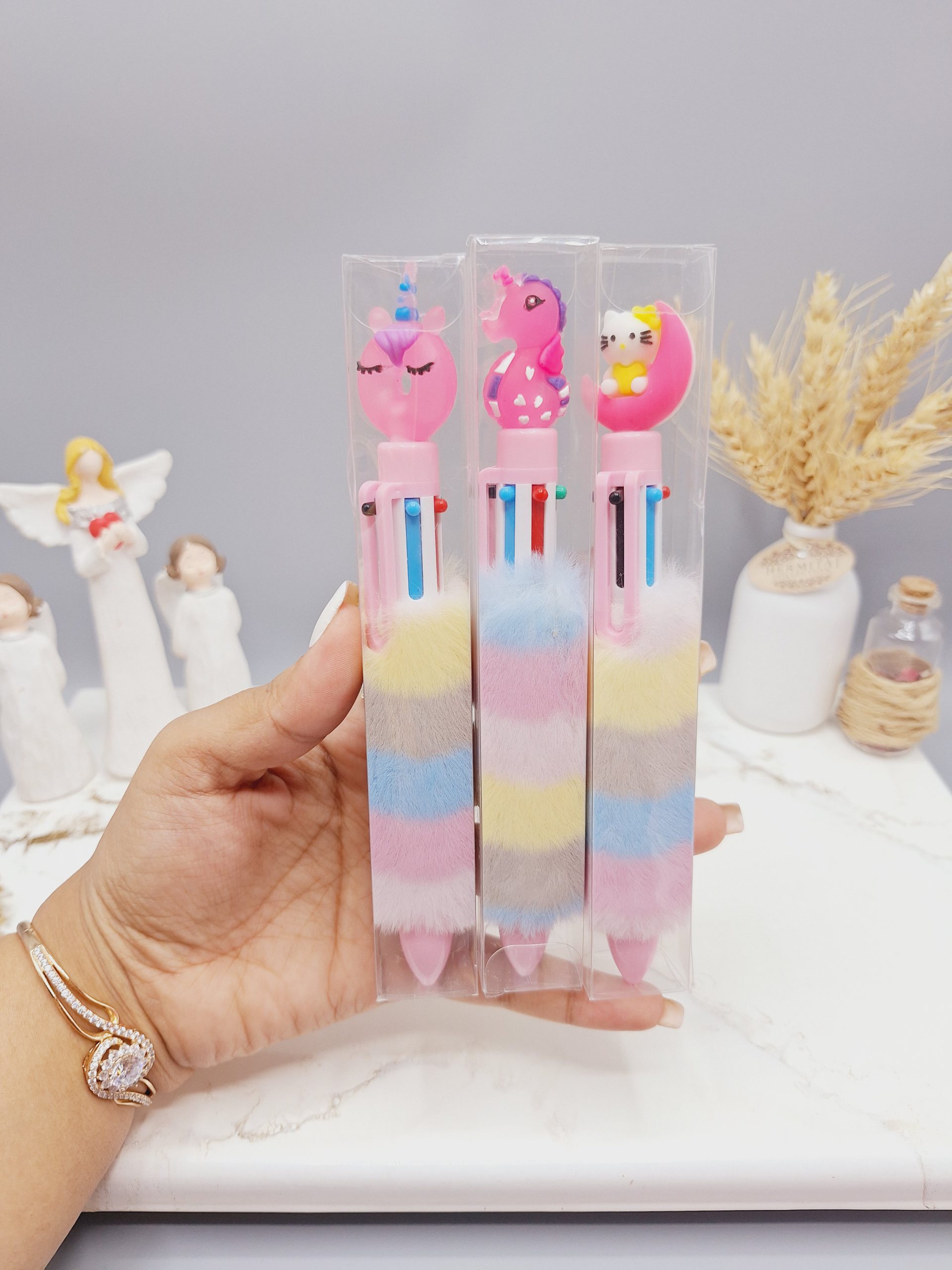 خودکار پولیشی لوازم تحریر فانتزی 6 رنگ