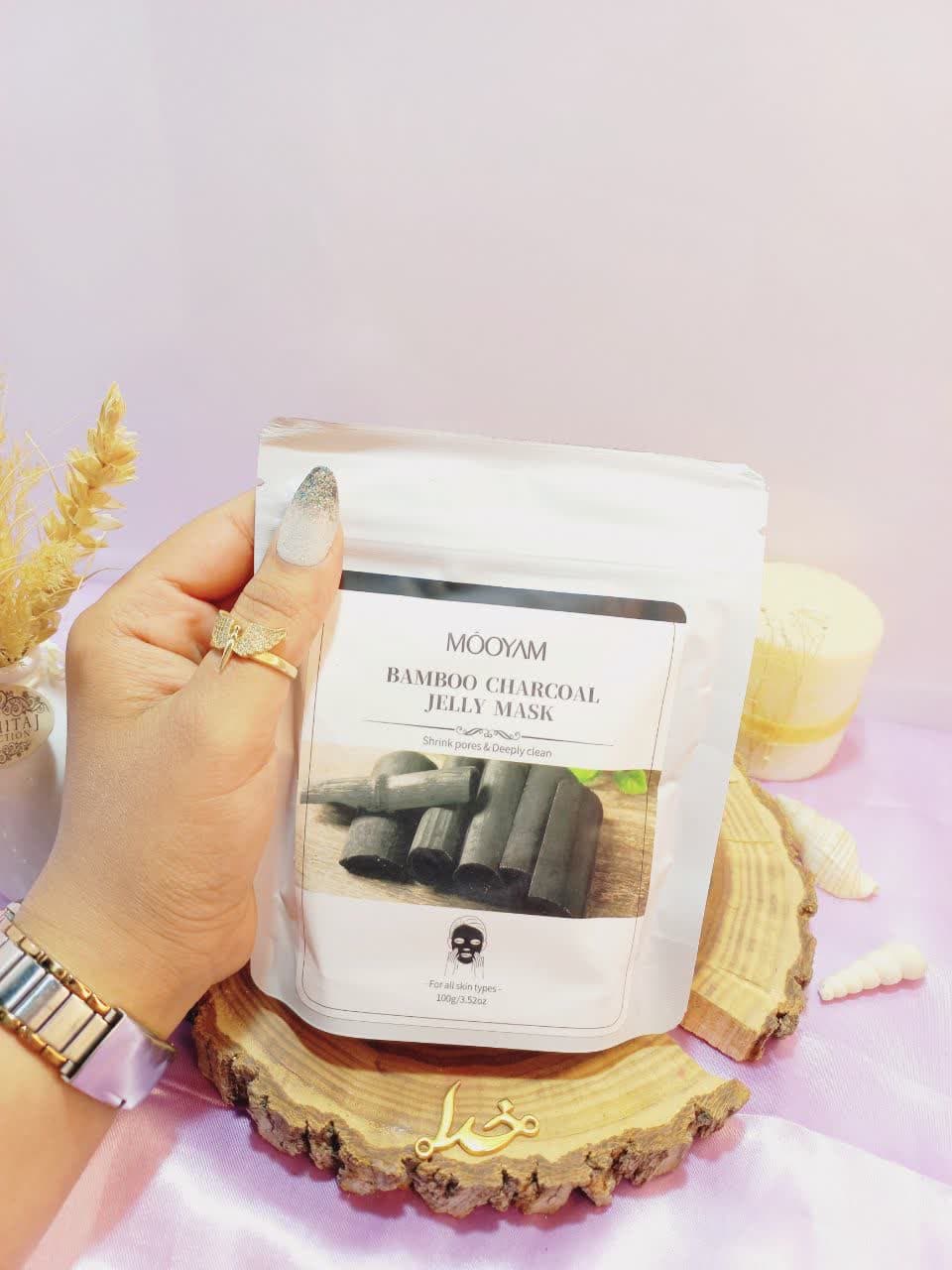 ماسک پودری 100 گرمی جوانسازی مویام MOOYAM با عصاره بامبو BAMBOO ساخت چین