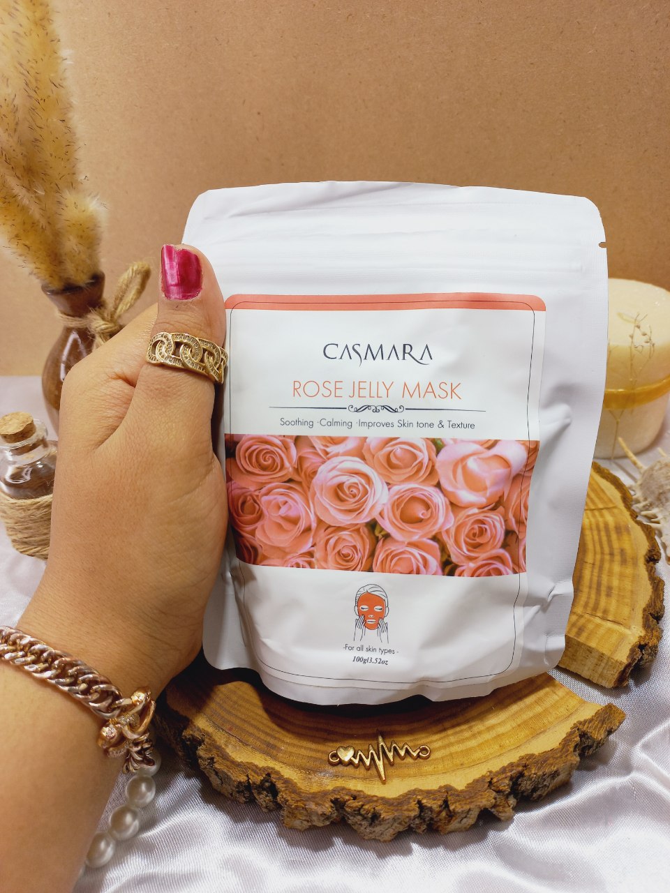 ماسک پودری جوانسازی کاسمارا CASMARA با عصاره گل رز ROSE ساخت اسپانیا  100 گرمی