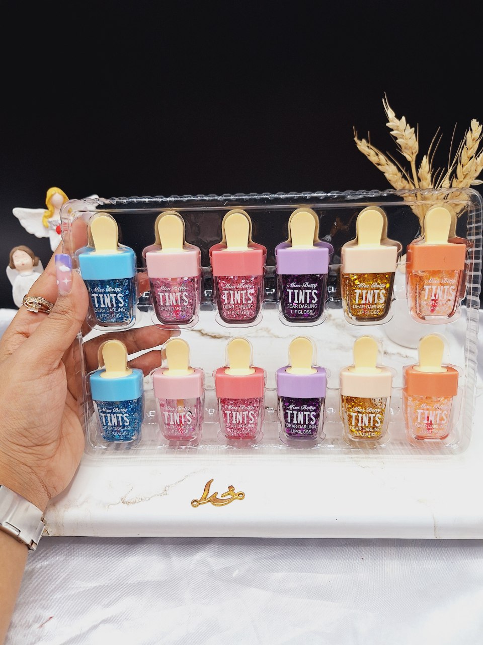 برق لب طرح بستنی برند میس بیوتی Miss Betty کد L954