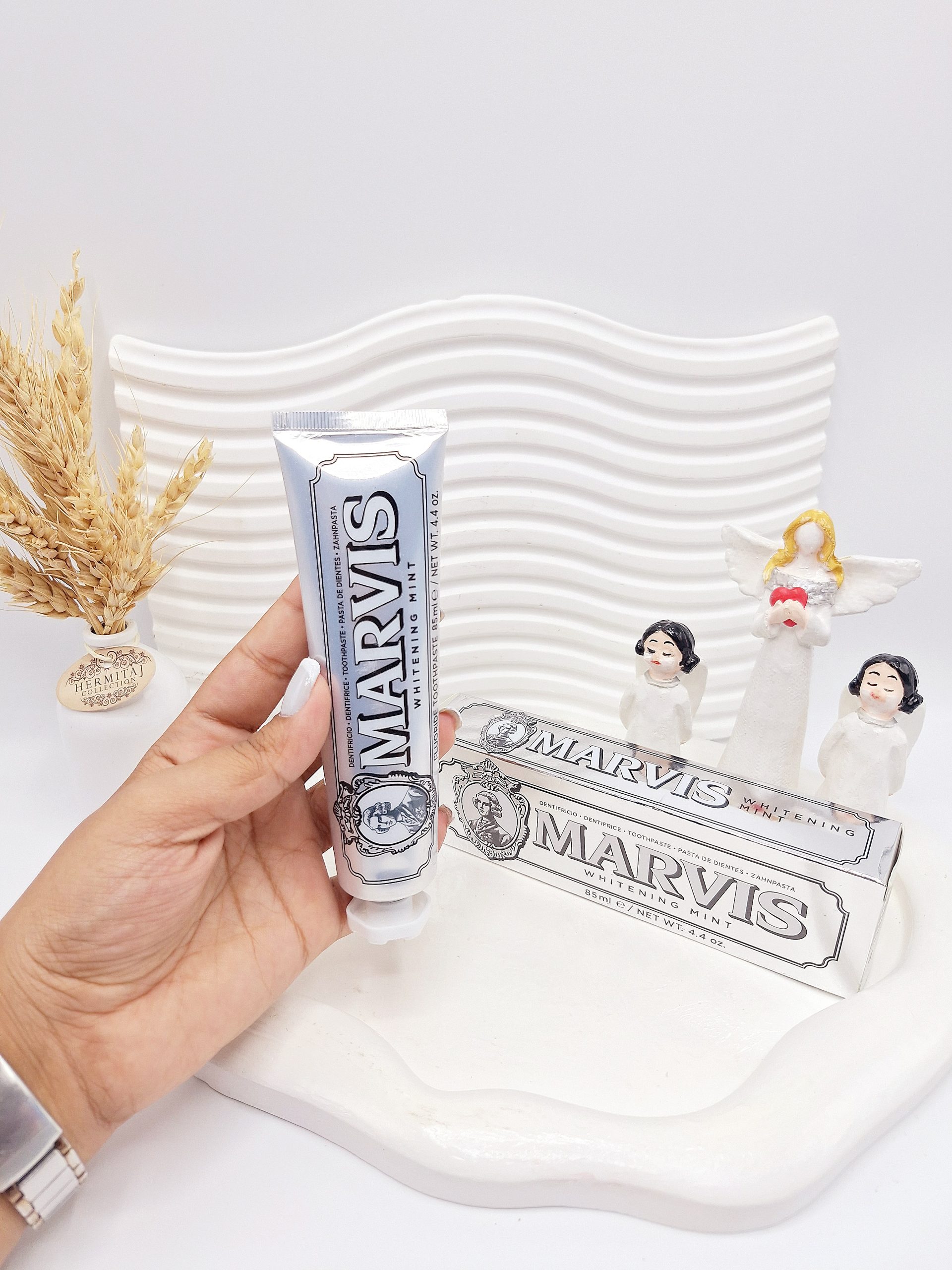 خمیر دندان سفید کننده مارویس MARVIS مستر کپی کد 1718 (کارتن طوسی کیفیت بی نظیر)