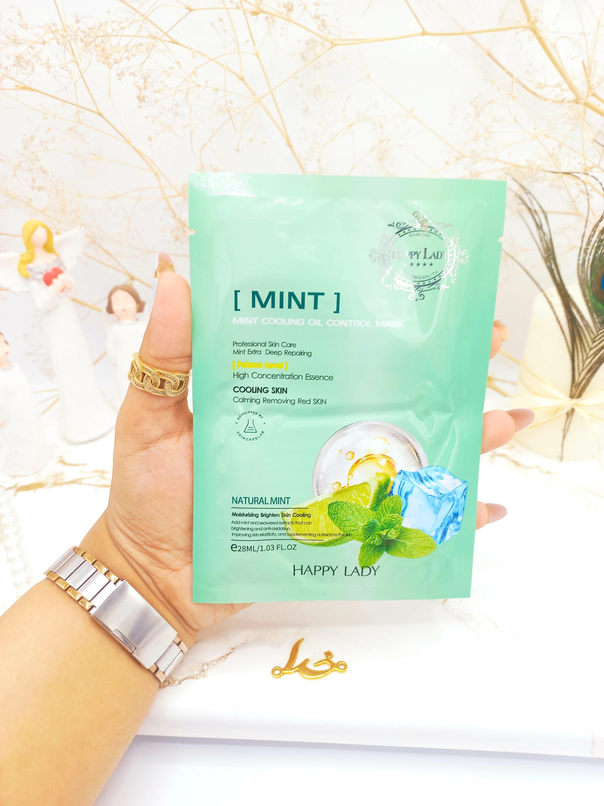 ماسک ورقه ای چندکاره لیمو و نعنا هپی لیدی HAPPY LADY کد HL3208