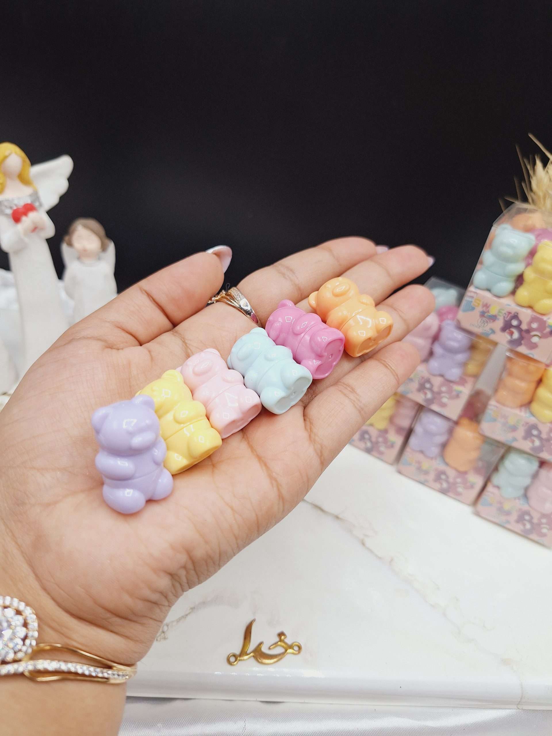 باکس شیش عددی بالم لب رنگی خرسی برند پولا آیلار Pola aylr کد LS_802