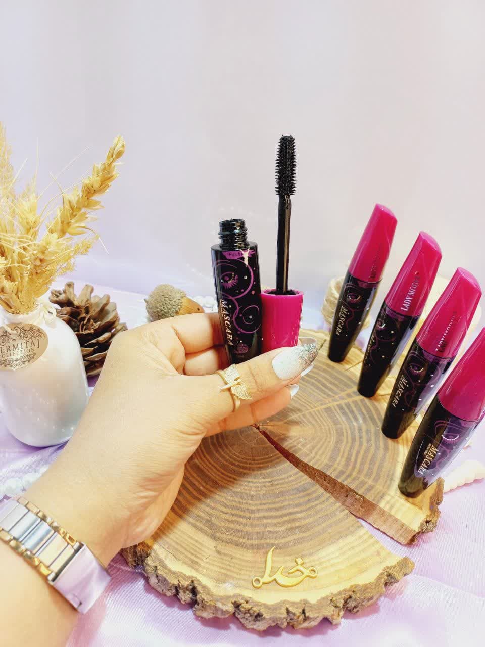 ریمل مشکی سر بنفش ضد آب برند ماسکارا Mascara کد LM193