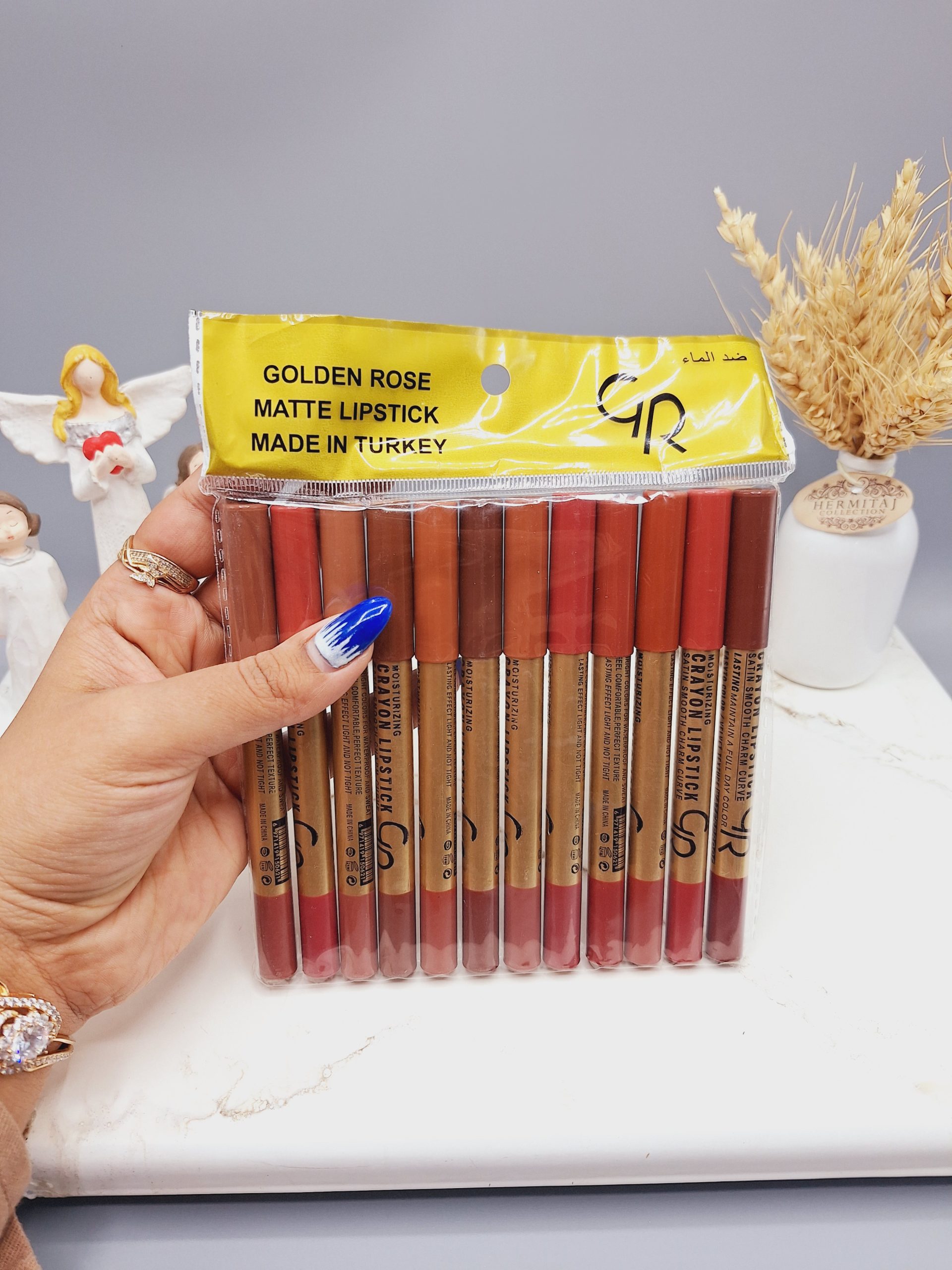 رژلب مدادی گلدن رز Golden Rose (بسته 12 عددی)