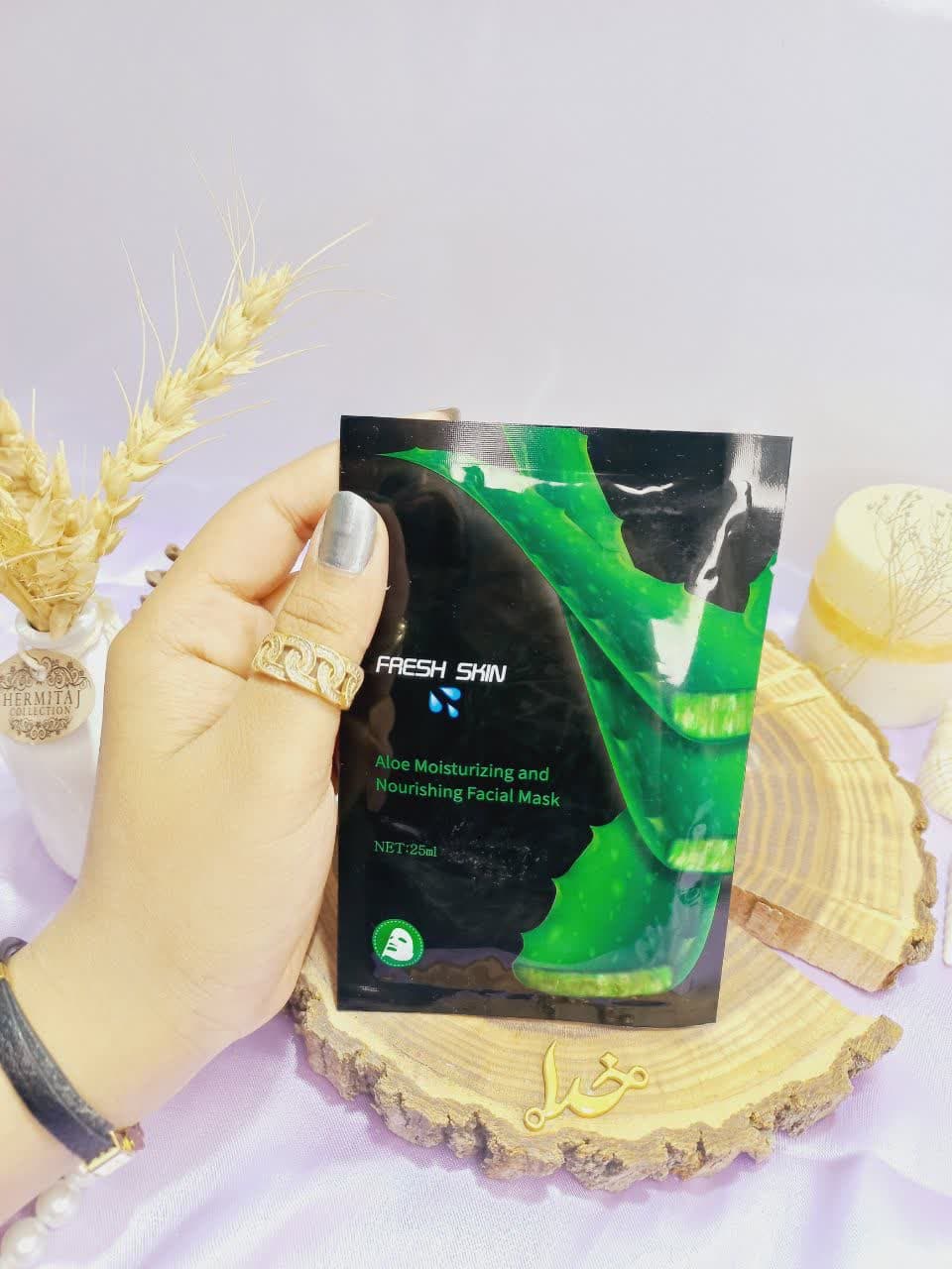 ماسک ورقه ای آلوئه ورا فرش اسکین FRESH SKIN کد 1362