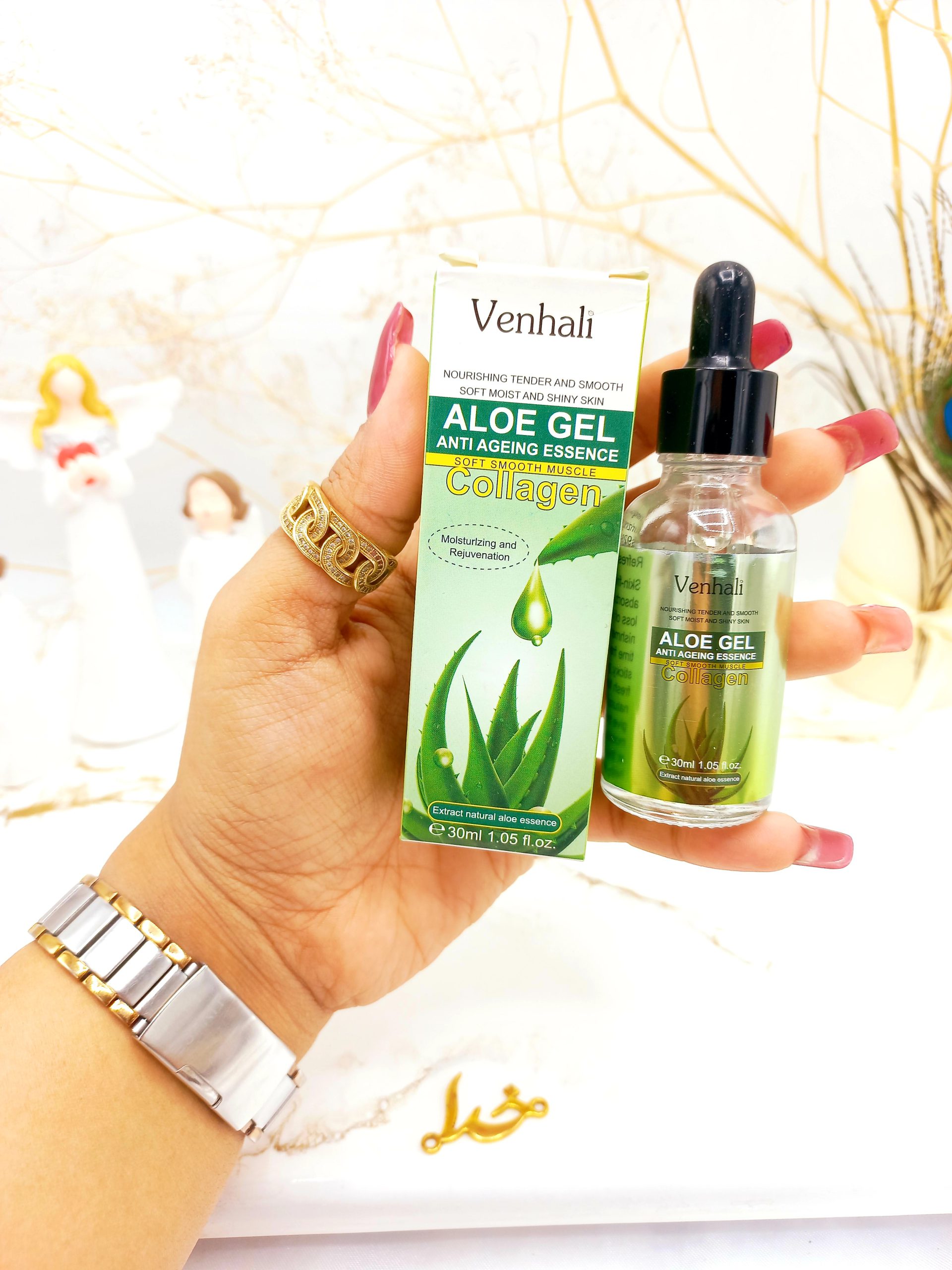 سرم کلاژن ساز و آبرسان آلوئه ورا Venhali کد Hl008