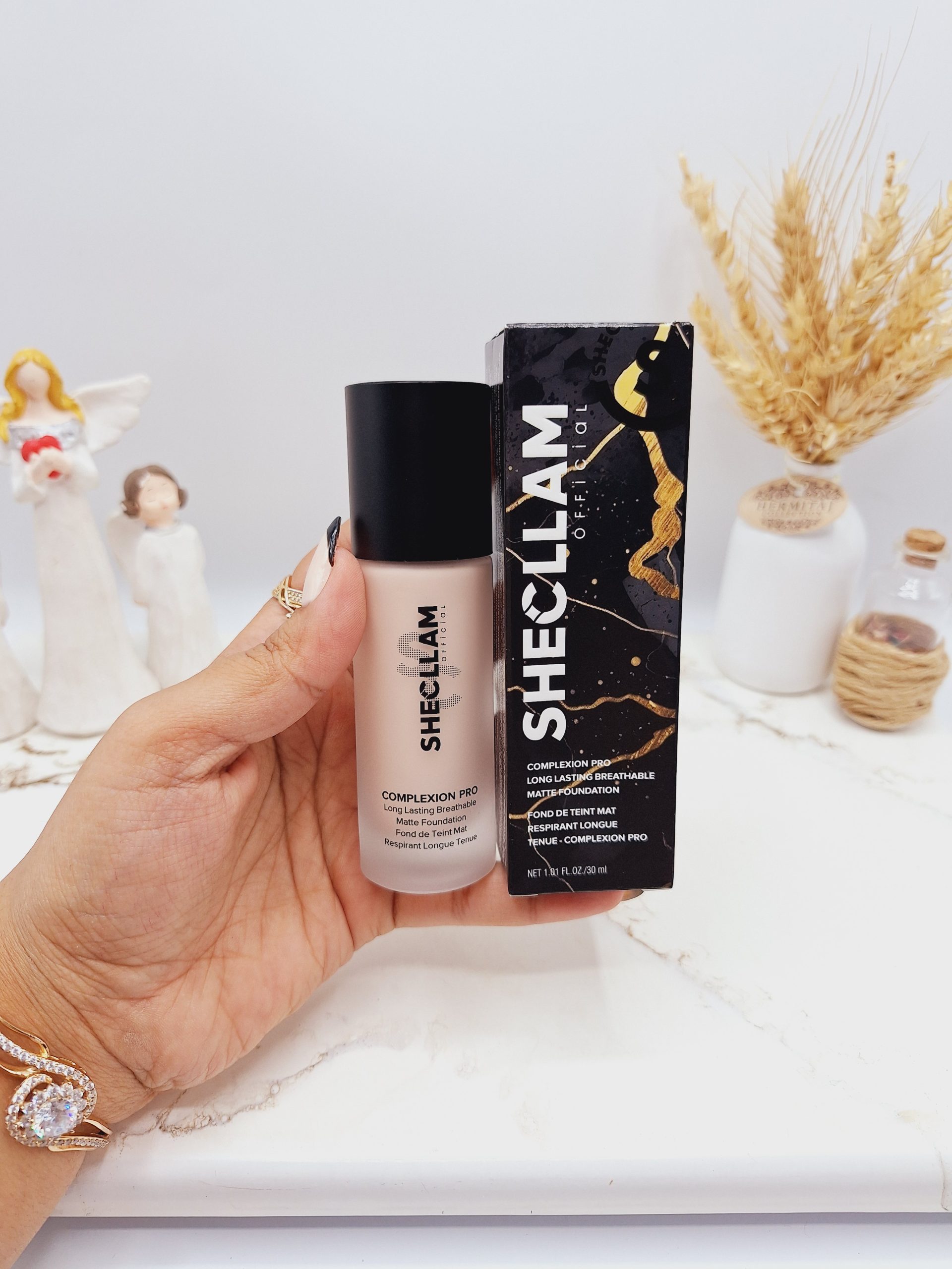 کرم پودر فول کاور برند SHECLLAM کد 0822