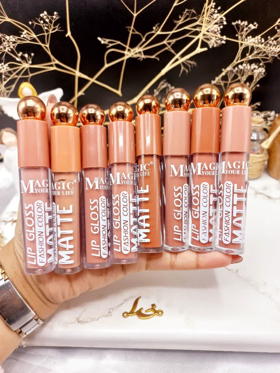 پک رژ مایع 8 عددی برند مجیک MAGIC کد LC804