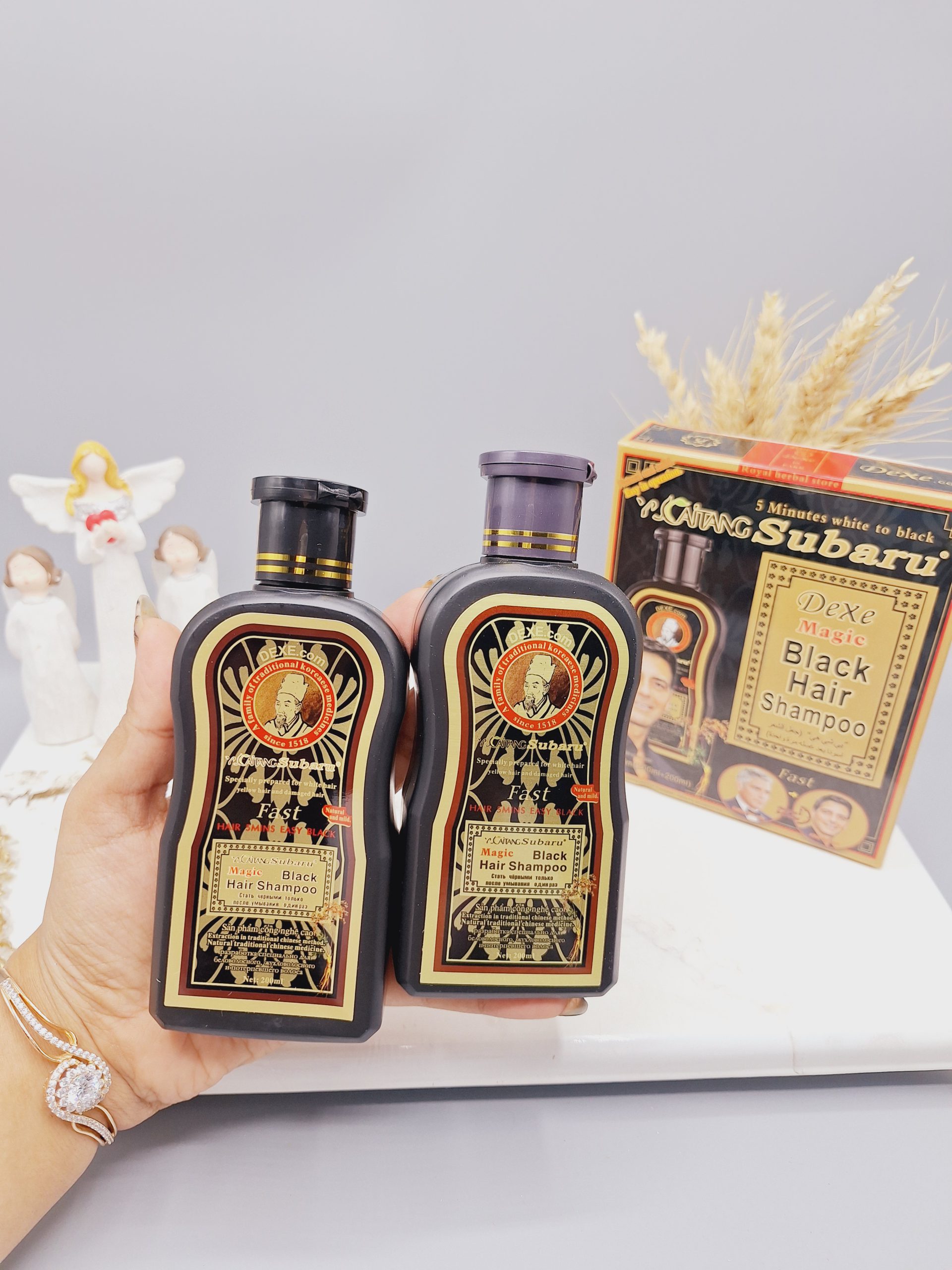 شامپو ۲قلو دکسی سوبارو مناسب مشکی کردن مو مدل جدید کد 5549