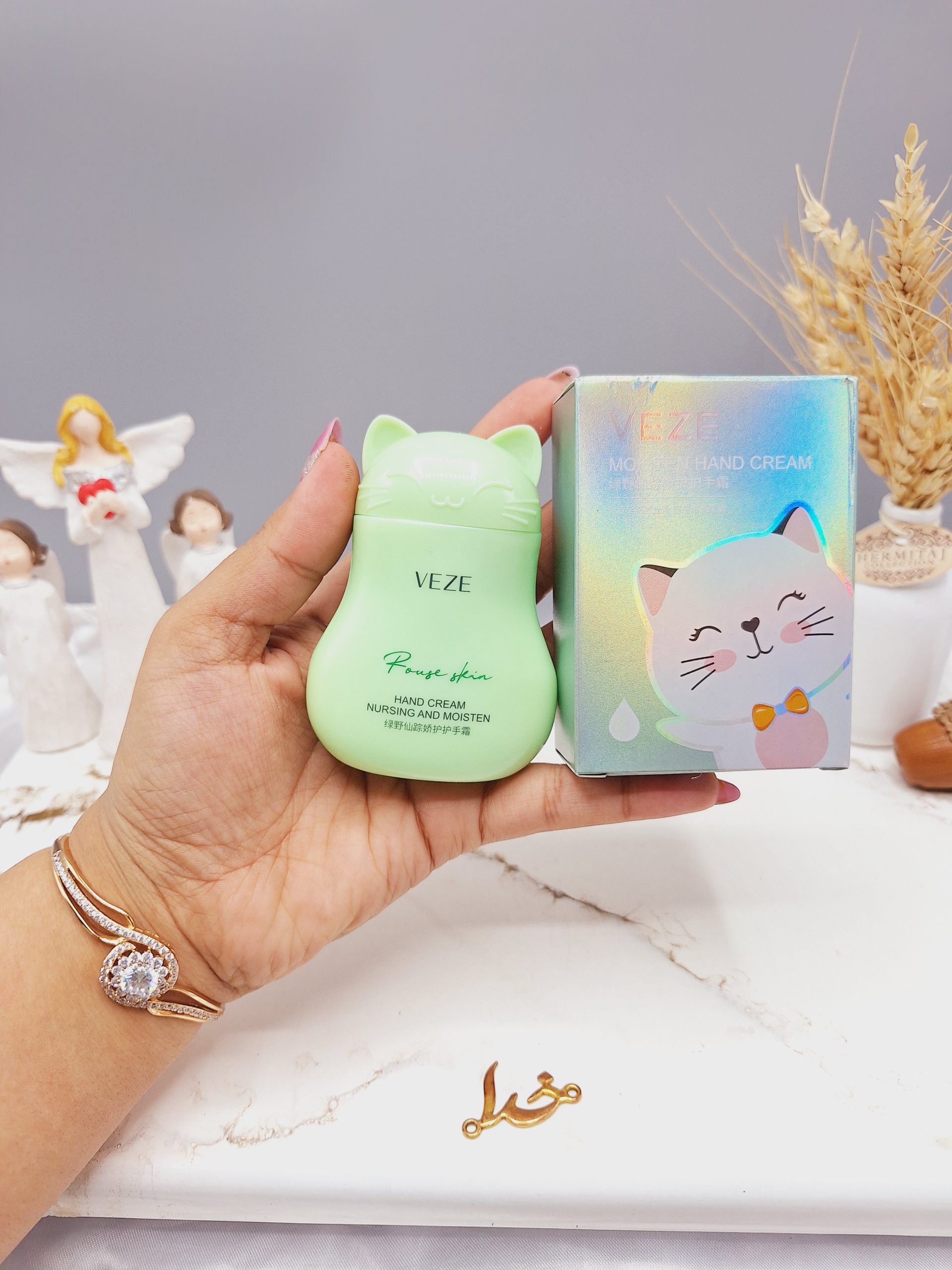کرم و آبرسان دست طرح گربه برند VEZE کد FZ78341