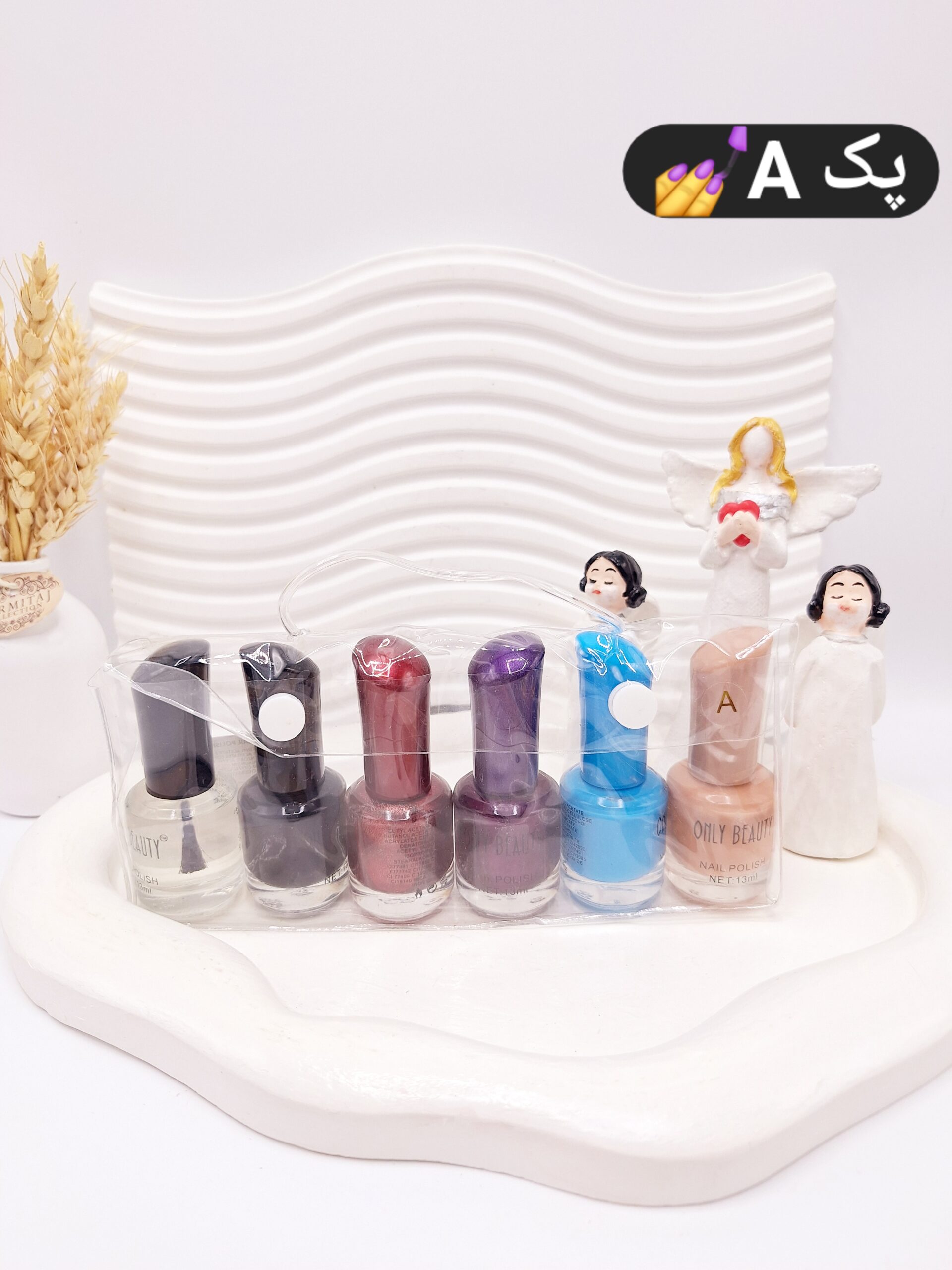 پک 6 تایی لاک ناخن کیفی کد 1166