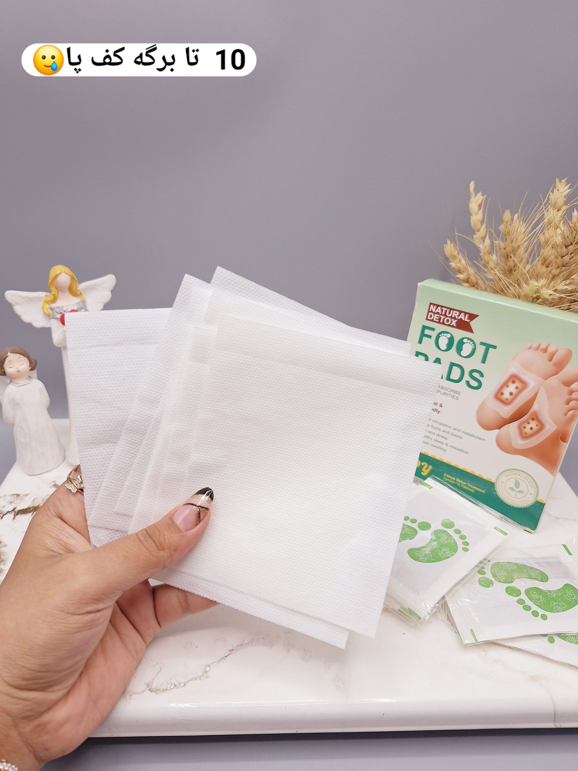 پدهای سم زدایی پا سم زدایی برای ورم پا تسکین درد پا و پاکسازی بدن FOOT PADS