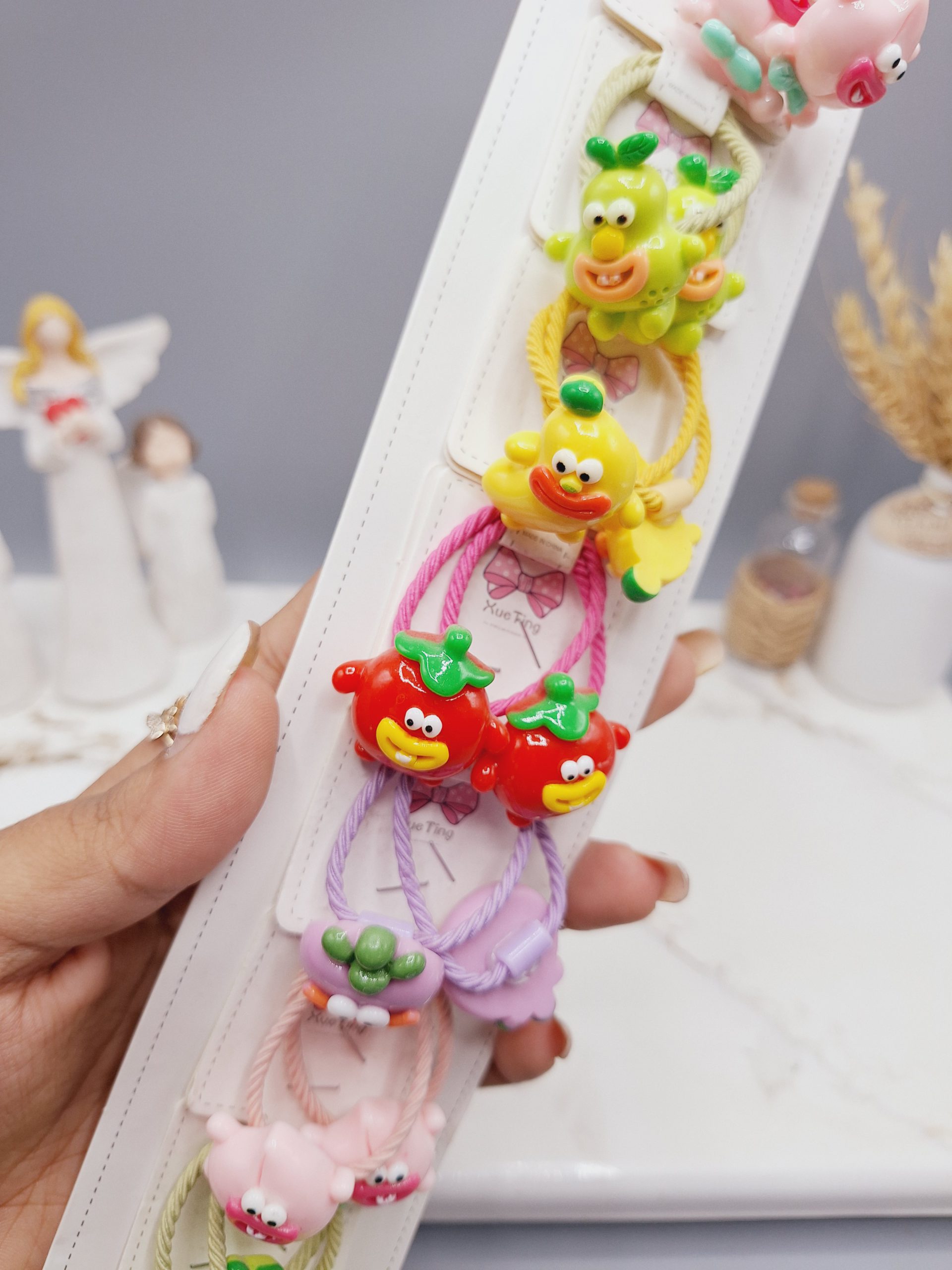 پک کش مو 10 تایی فانتزی میوه ای