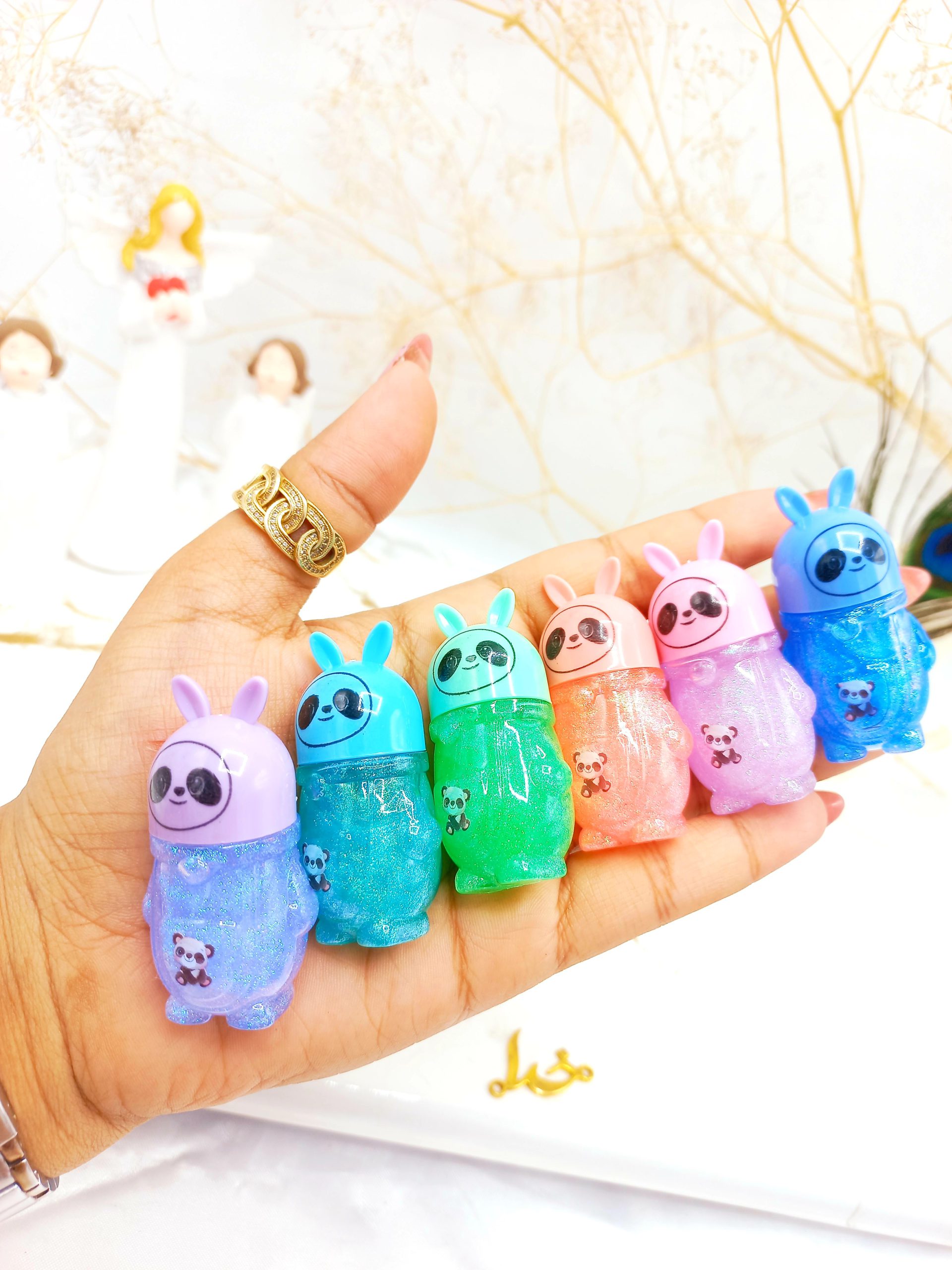 برق لب شاین دار طرح پاندا وردا بیوتی WARDA BEAUTY کد WB2242212