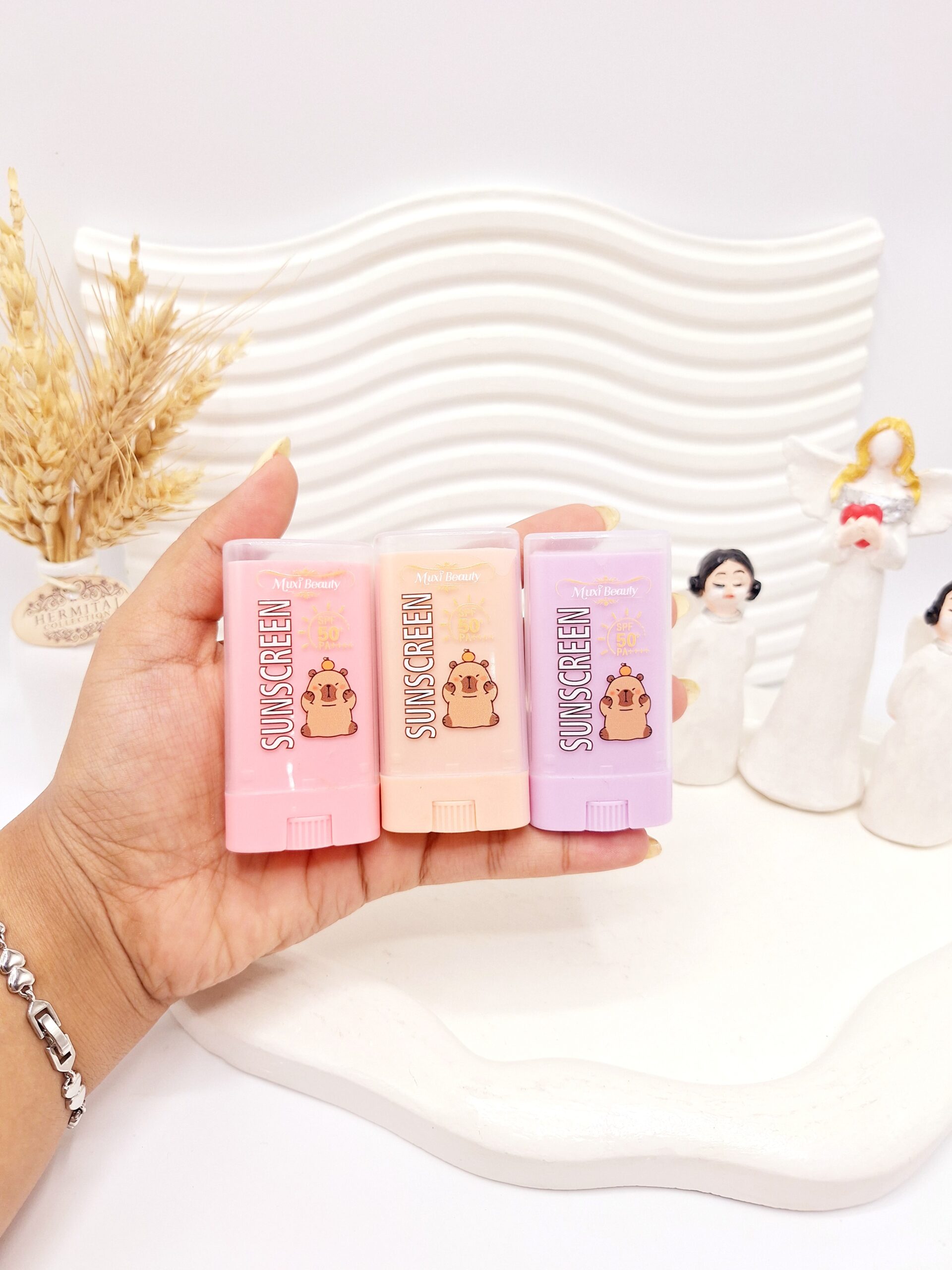 ضد آفتاب استیکی Muxi Beauty طرح خرسی کد MX601