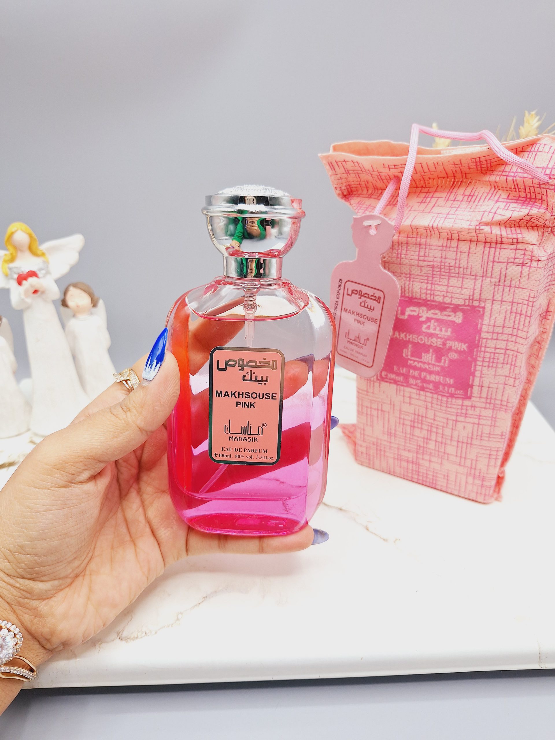 ادکلن 100 میل اماراتی مخصوص بینک صورتی خوشبووو