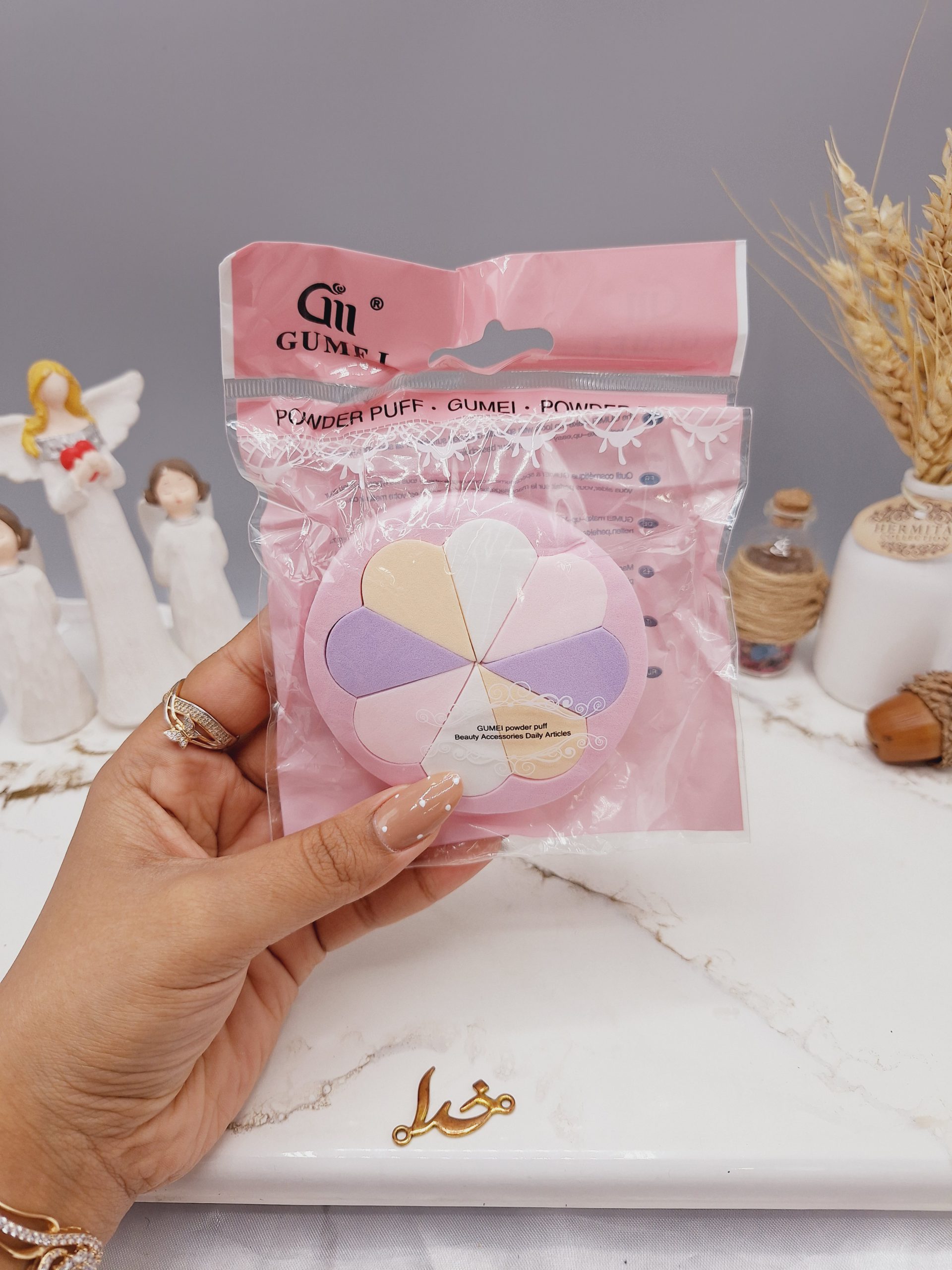 پد آرایشی طرح گل (8عددی) برند  Gil GUMEI