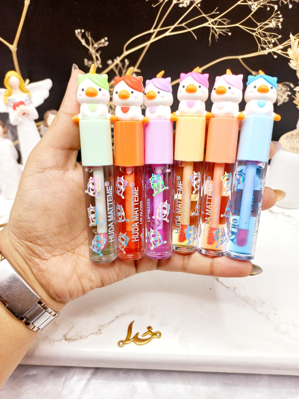 لیپ گلاس حرارتی طرح یونیکورن هده مات می HUDA MATTE ME  کد X276